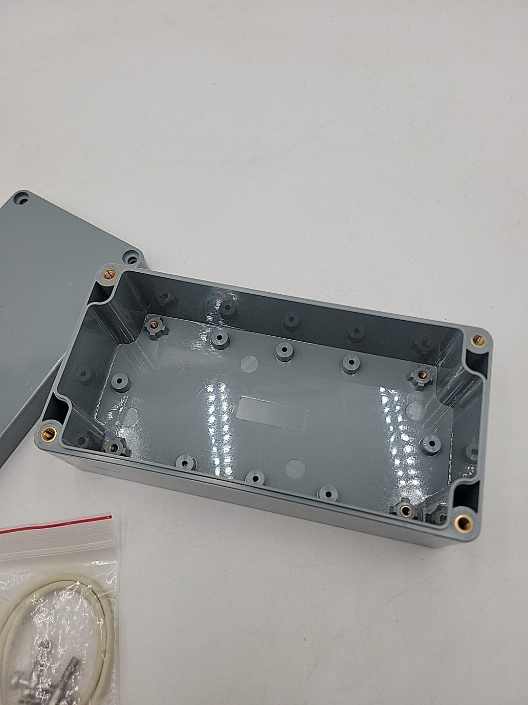 Gray Electrical ABS Box, Electrical Panel, Velleman G368, 6.25″ X 3″ X 2.25″