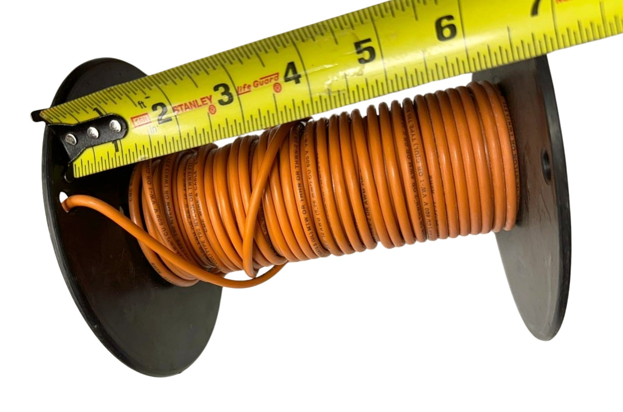 CME E102470 Orange Machine Tool Insulated Wire 10 AWG Approx 45′ Long, 2 lbs