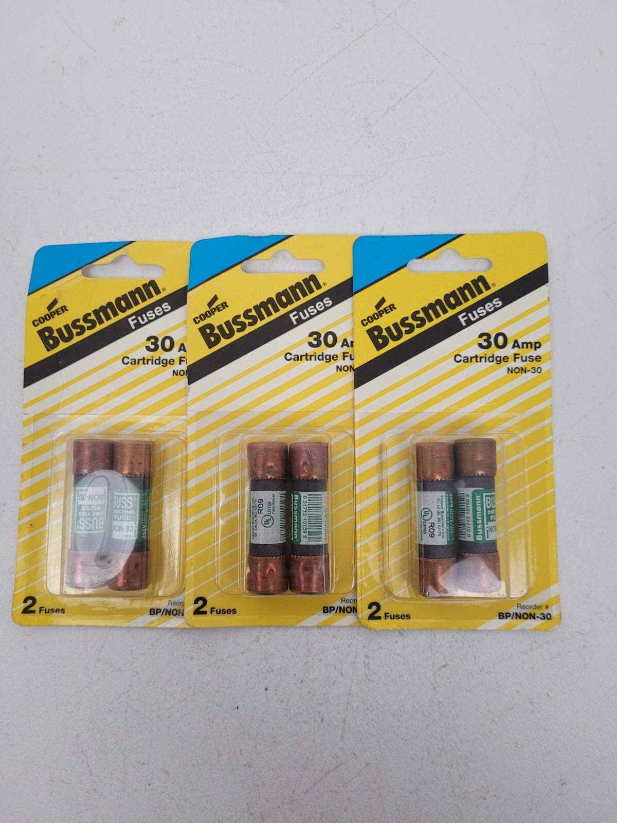 Lot of 3 – NON-30 Bussmann 30 Amp Class K5 Fuses – Next Day Option – New