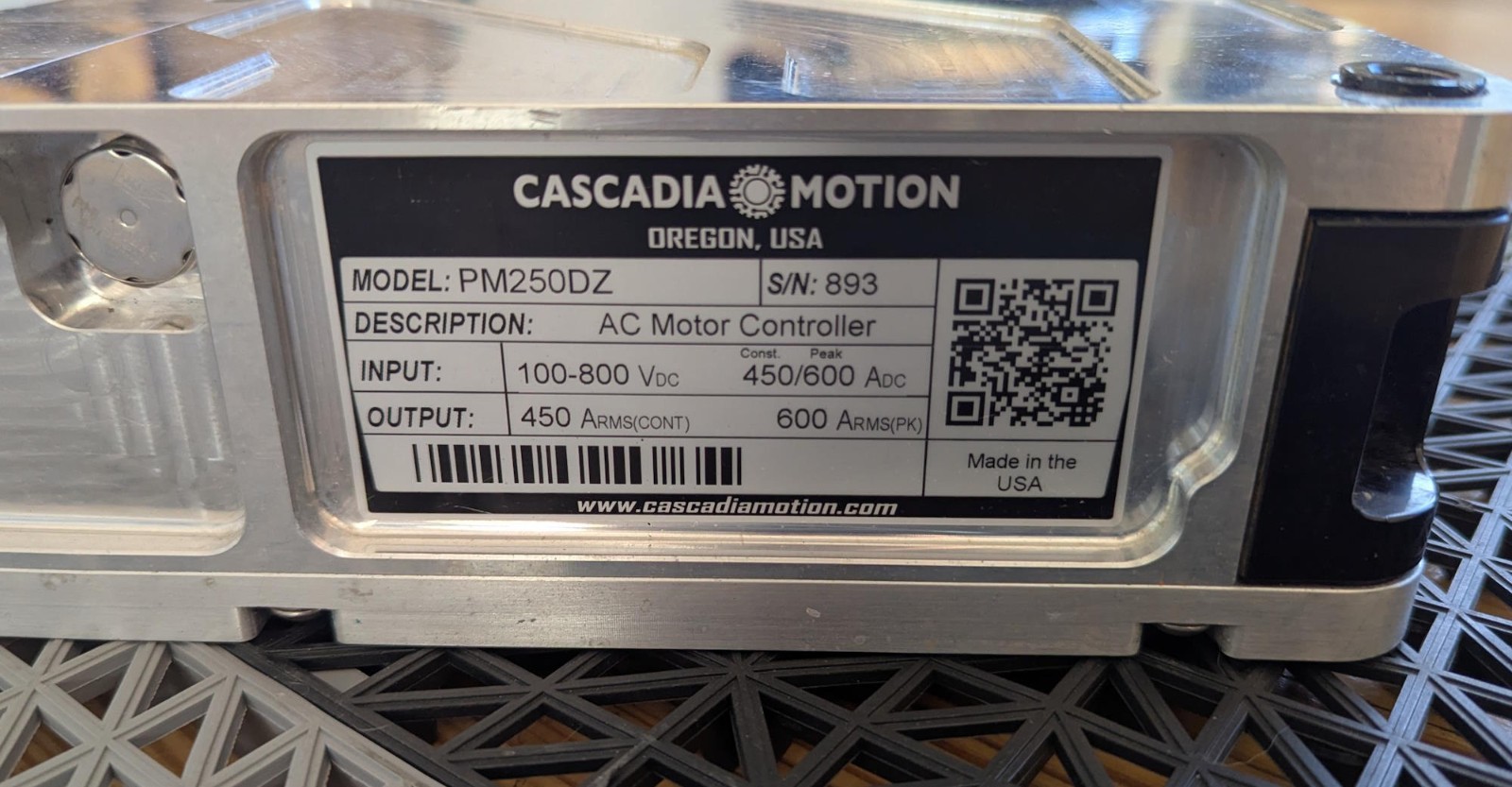 Cascadia Rinehart PM250DZ Inverter 550+ HP, 800V