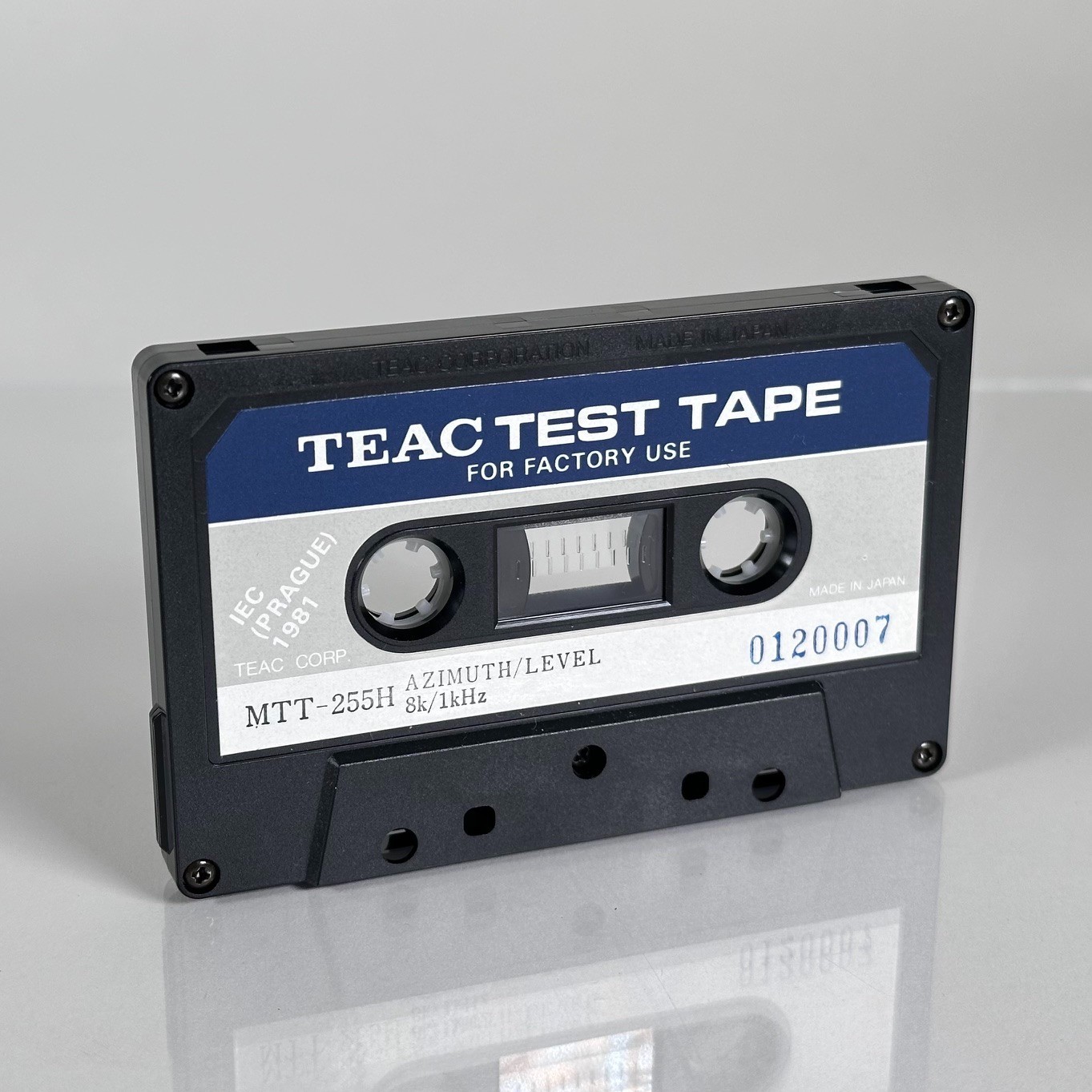 TEAC MTT-255H Azimuth/Level 8K/1kHz Test Tape Vintage