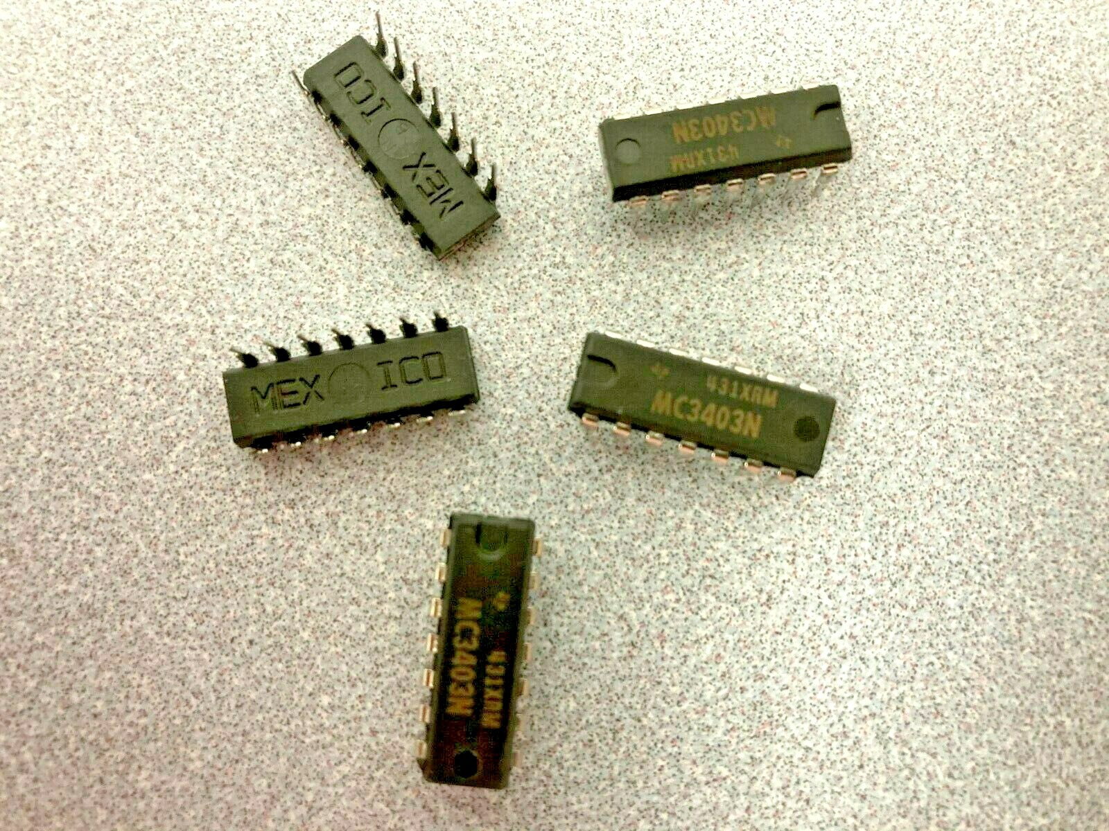 Lot of 5 New Texas Instruments Op AMP Operational Amplifier MC3403N OPAMP