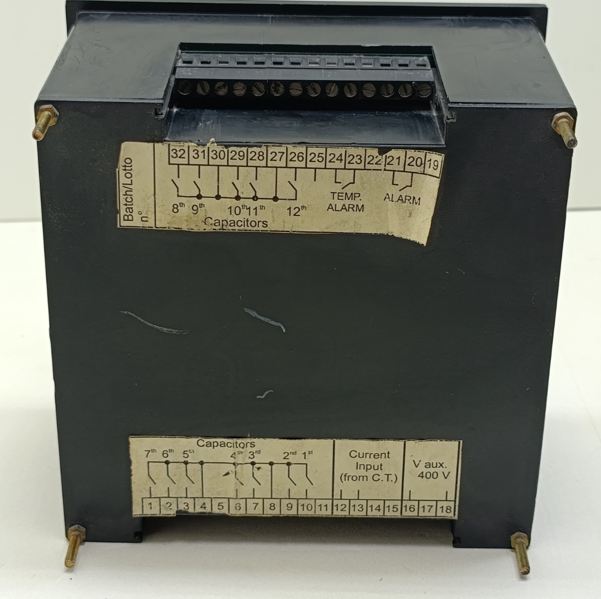 Dossena & C. Automatic Power Factor Regulator Type RFV12 Correction / 400V 50Hz