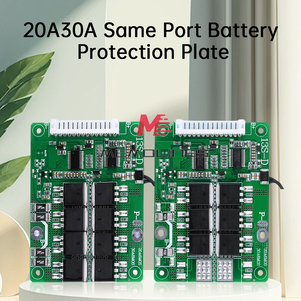13S 48V 20A 30A Same Port Battery Protection Board for 18650 Li-ion Battery DIY