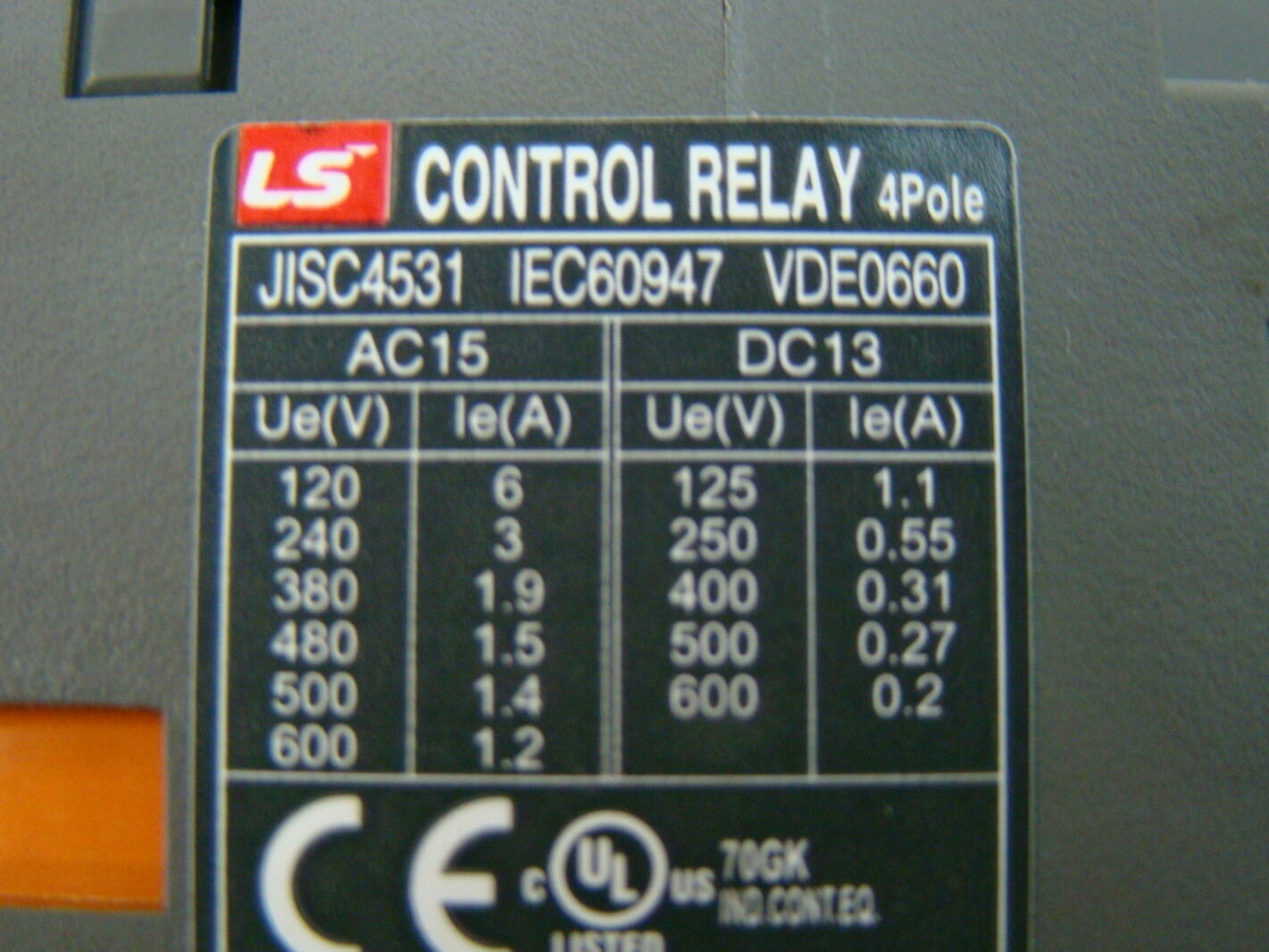 LS Industrial Systems 48vdc Contactor MR-4