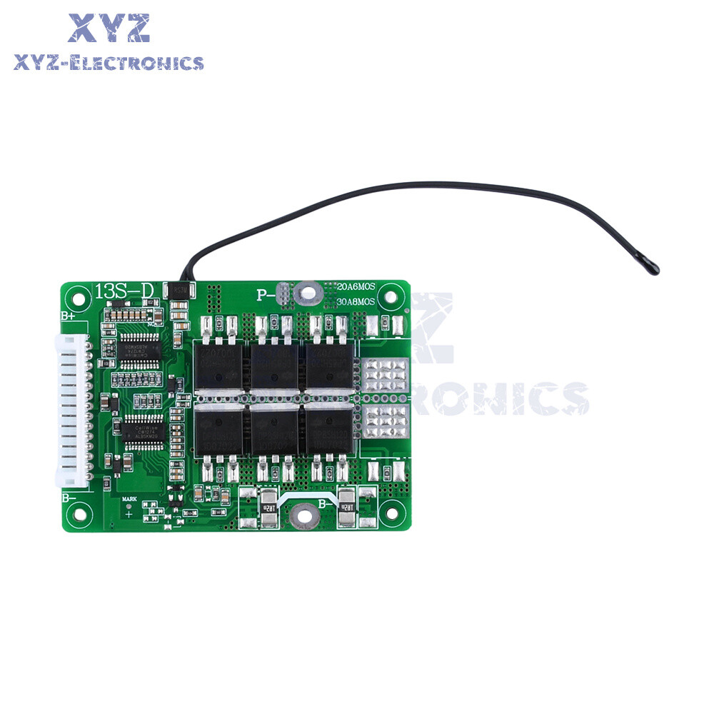 13S 48V 20A 30A Same Port Battery Protection Board for 18650 Li-ion Battery