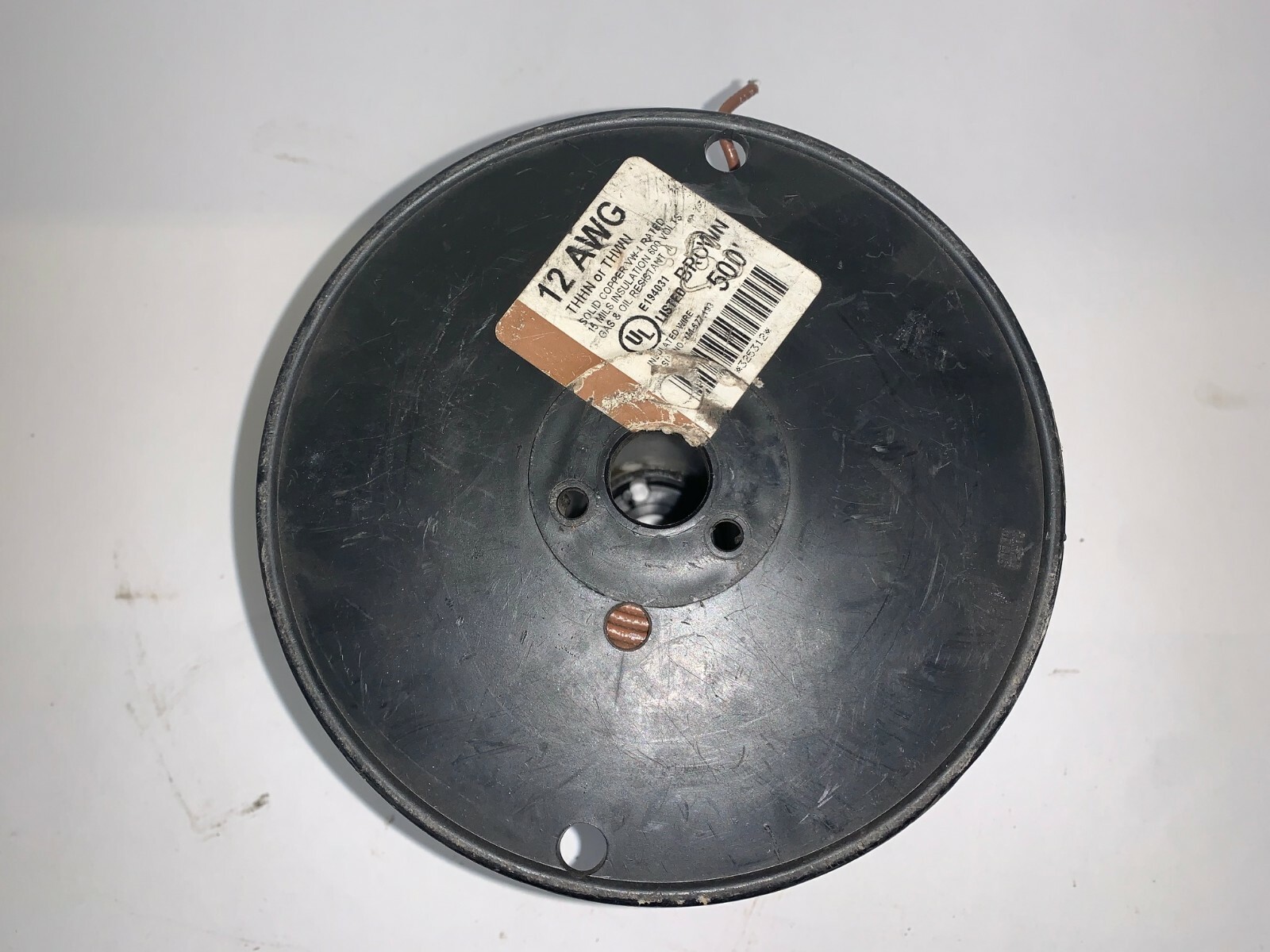 UNBRANDED WIRE, E194031, 12 AWG, SOLID COPPER, BROWN, THHN/THWN-2, 600V, 200′