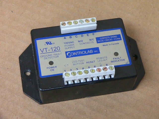 Controlab Inc Vt-120 Vt120 Ground Fault Monitor