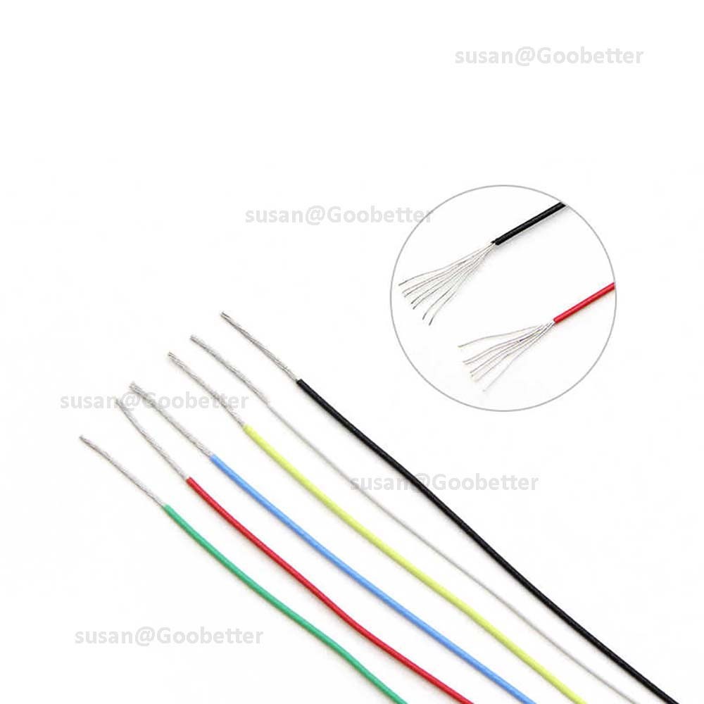 PTFE Cable Wire 26 28 30 32 34 36 40 AWG Flexible Tinned Copper Stranded UL10064