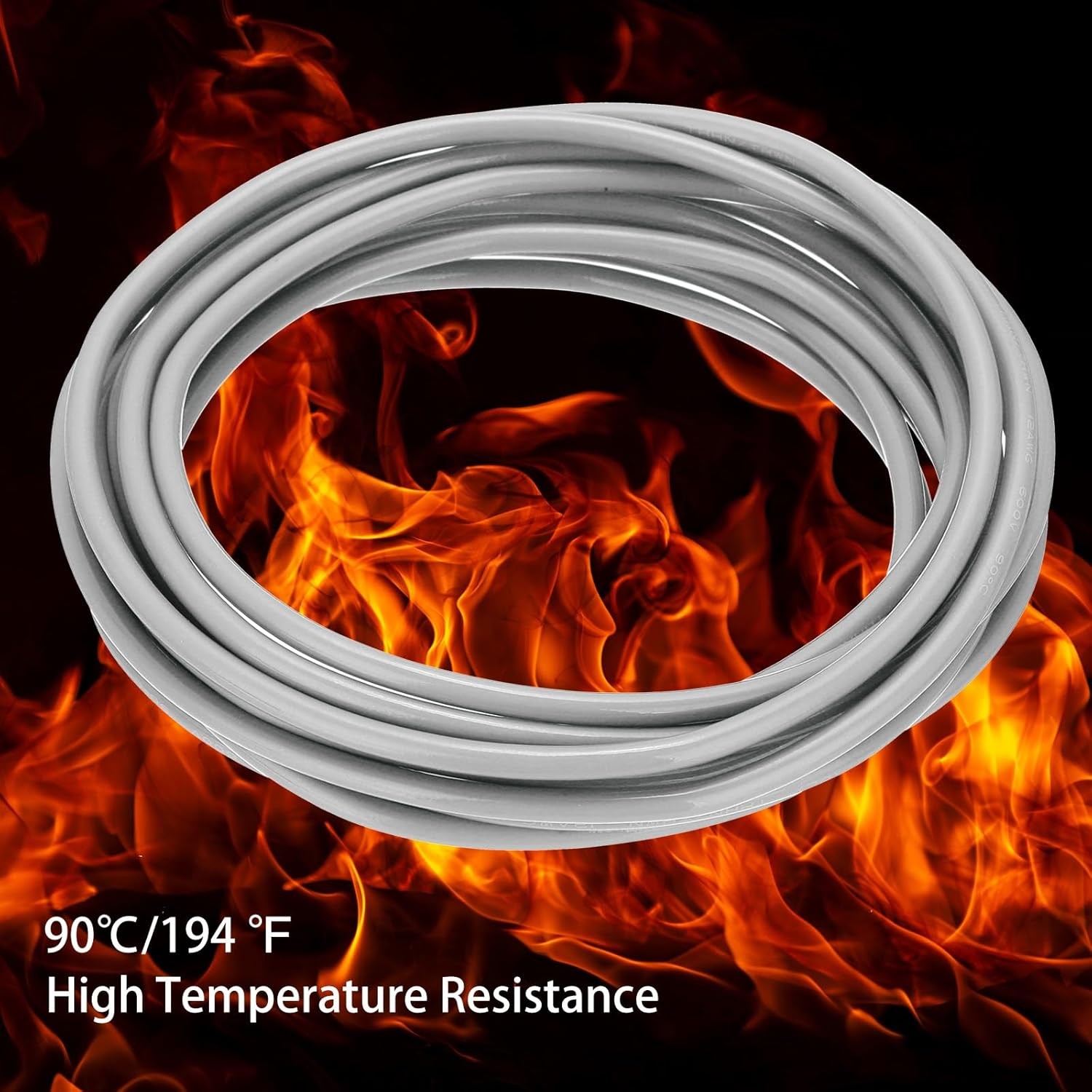 THHN Wire 14 AWG 10 Feet Electrical Wire Insulated Solid Copper Rated up to 600