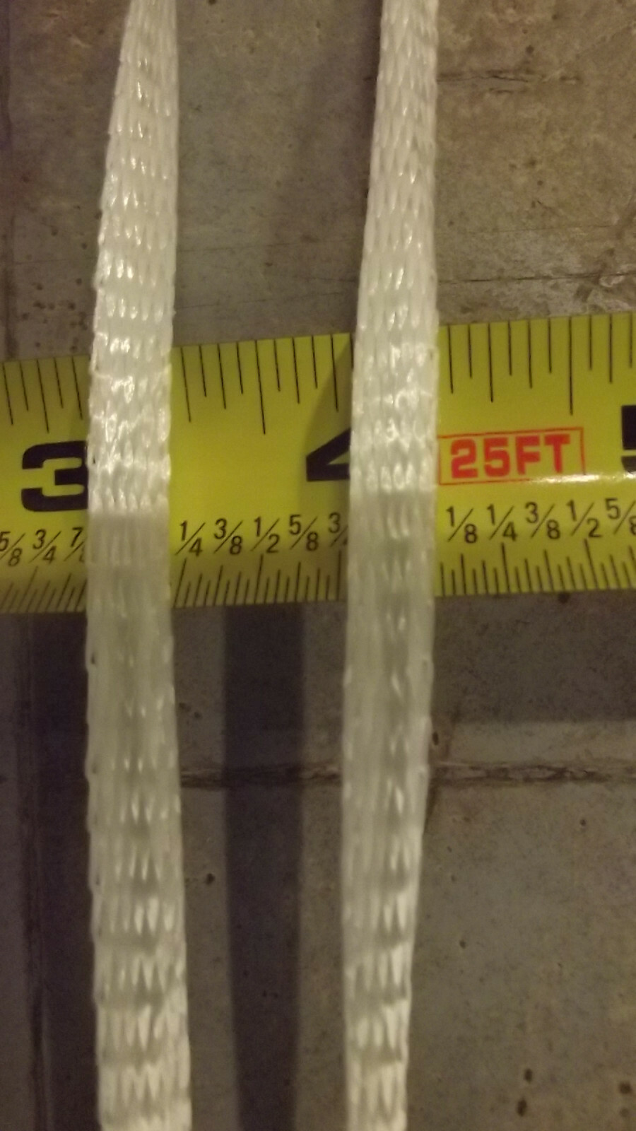 1/4″ x 1500′ 400# tensile polyester pull tape, mule tape, webbing