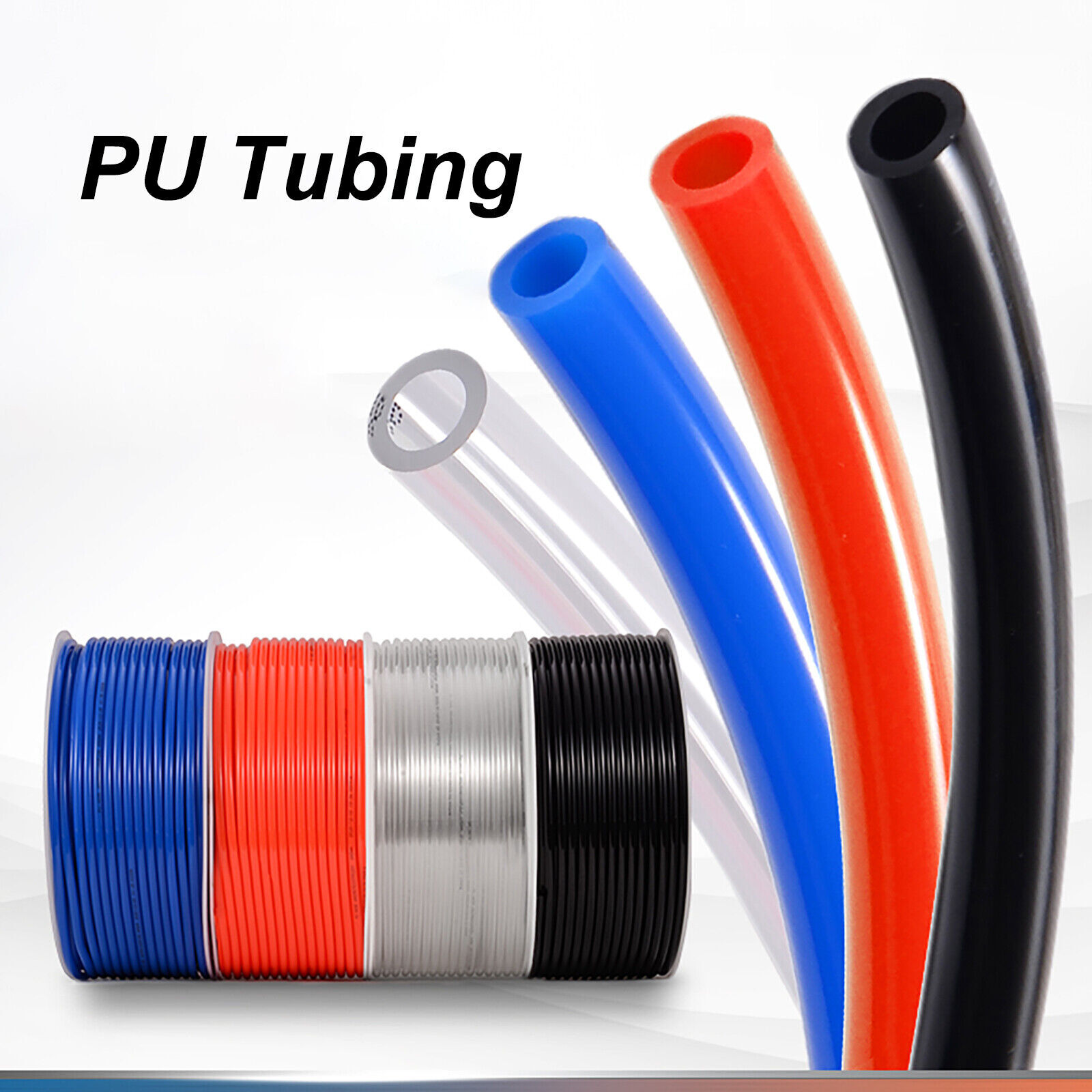 Polyurethane Flexible Tubing Pneumatic PU Pipe Tube Hose – Air Chemical Fuel Oil