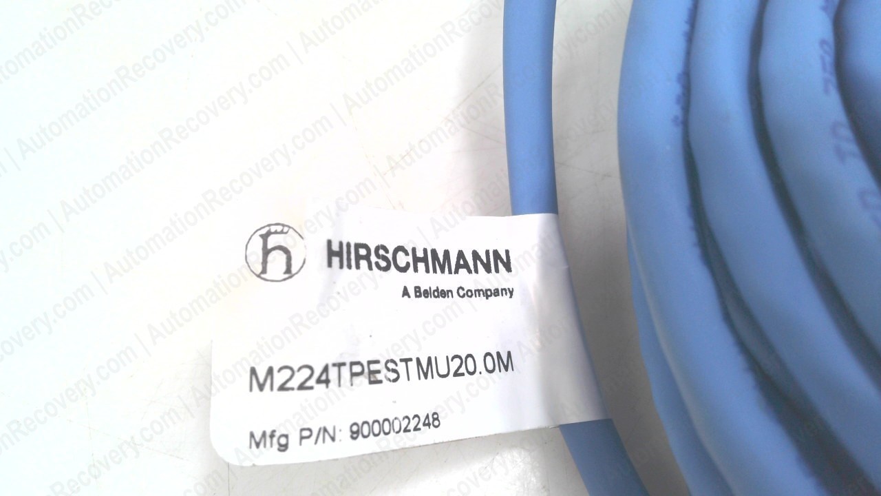 HIRSCHMANN M224TPESTMU20.0M, DOUBLE-ENDED CORDSET, 900002248, NEW* #351720