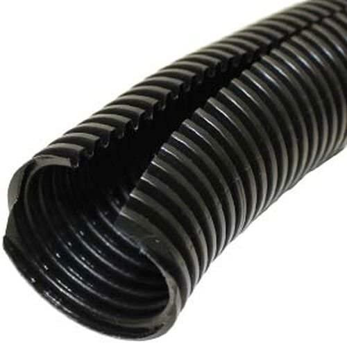 20 Ft 1/2″ Split Wire Loom Conduit Polyethylene Tubing Black Color Sleeve Tube