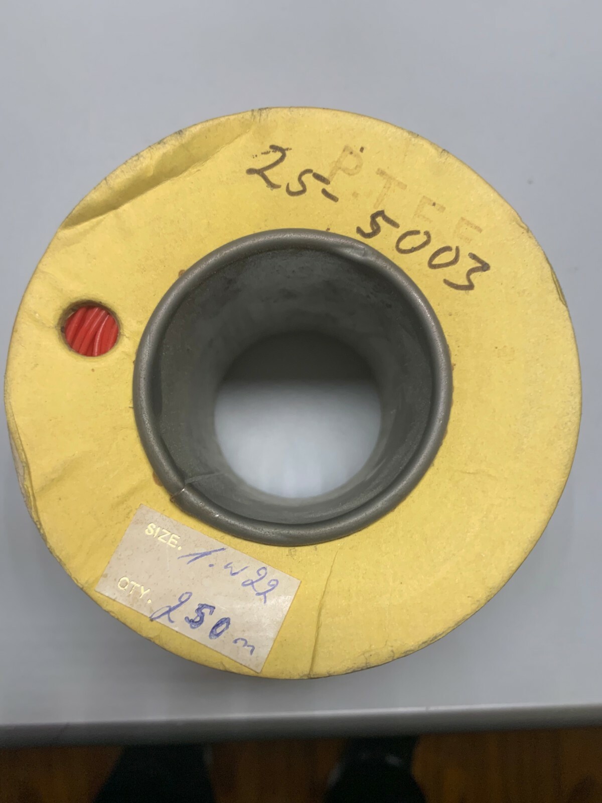 Sleeving, Standard Wall, Flexible, 250 m, 820 ft, 1.2mm O/D 0.6mm I/D Red PTFE