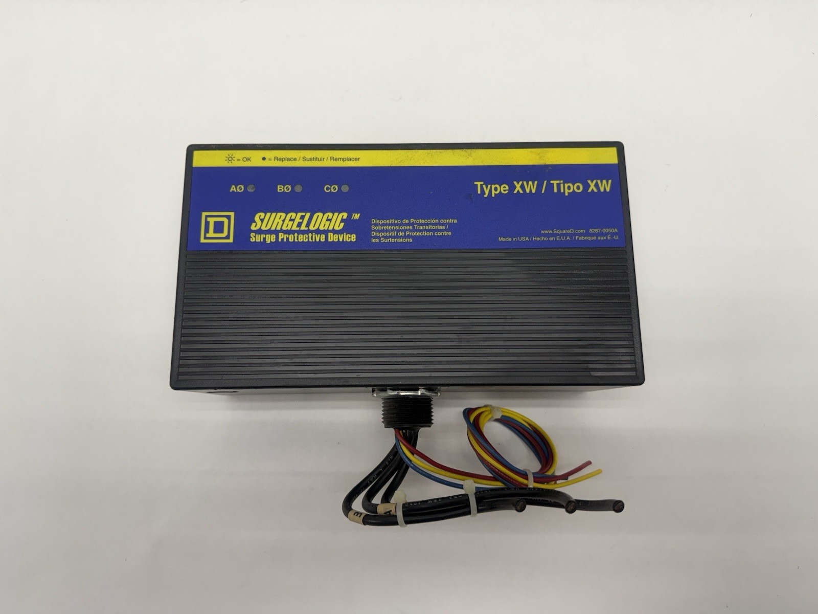 SQUARE D TVS5XW100C 480D 600V 50/60Hz Type XW Surgelogic Surge Protective Device