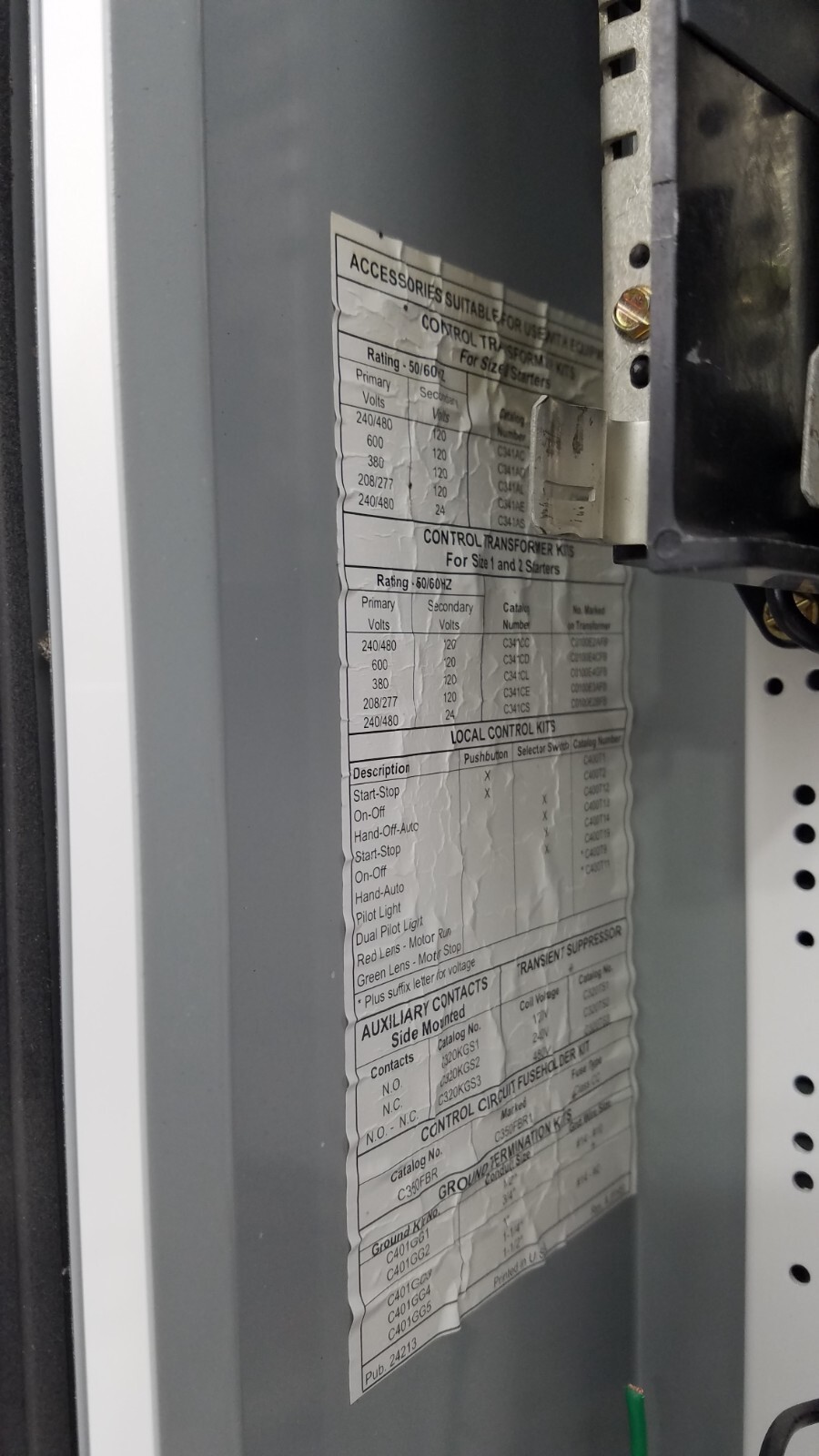 ECN1611CRC Eaton Size 1 480V Combination Starter W/Fused Disconnect
