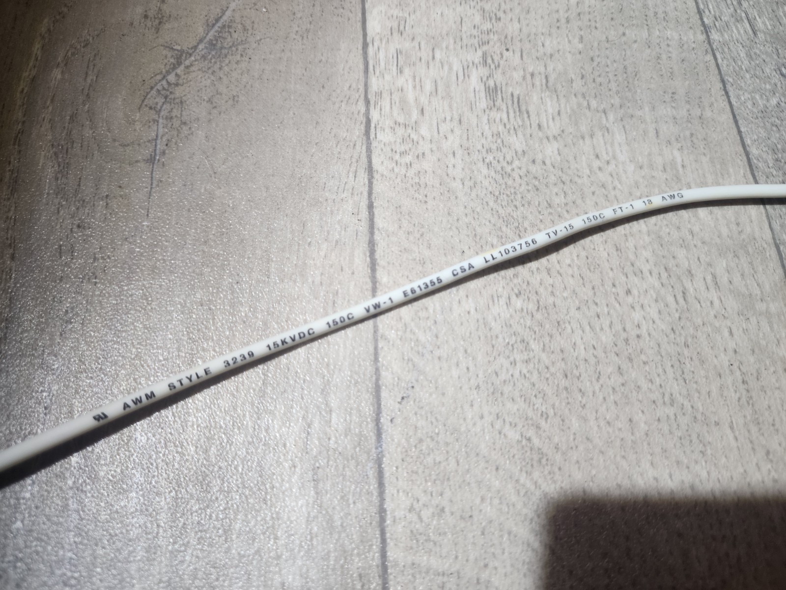 10′ Feet 18 AWG High Voltage Silicone Rubber UL 3239 15KVDC 150C