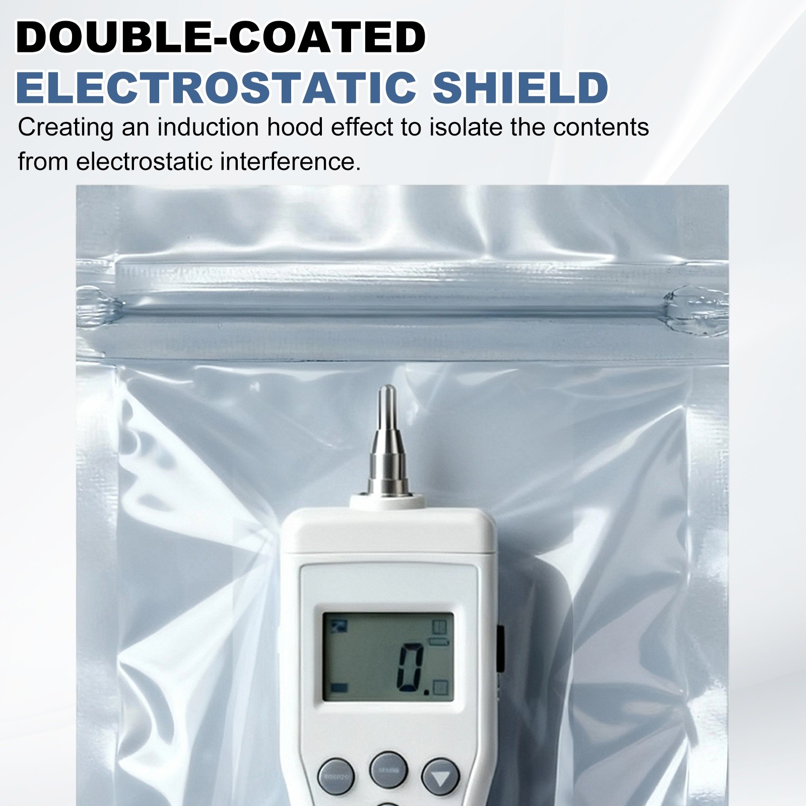 100Pcs for Anti Static Bags 4.3 x 6 Inch Folding ESD Bags