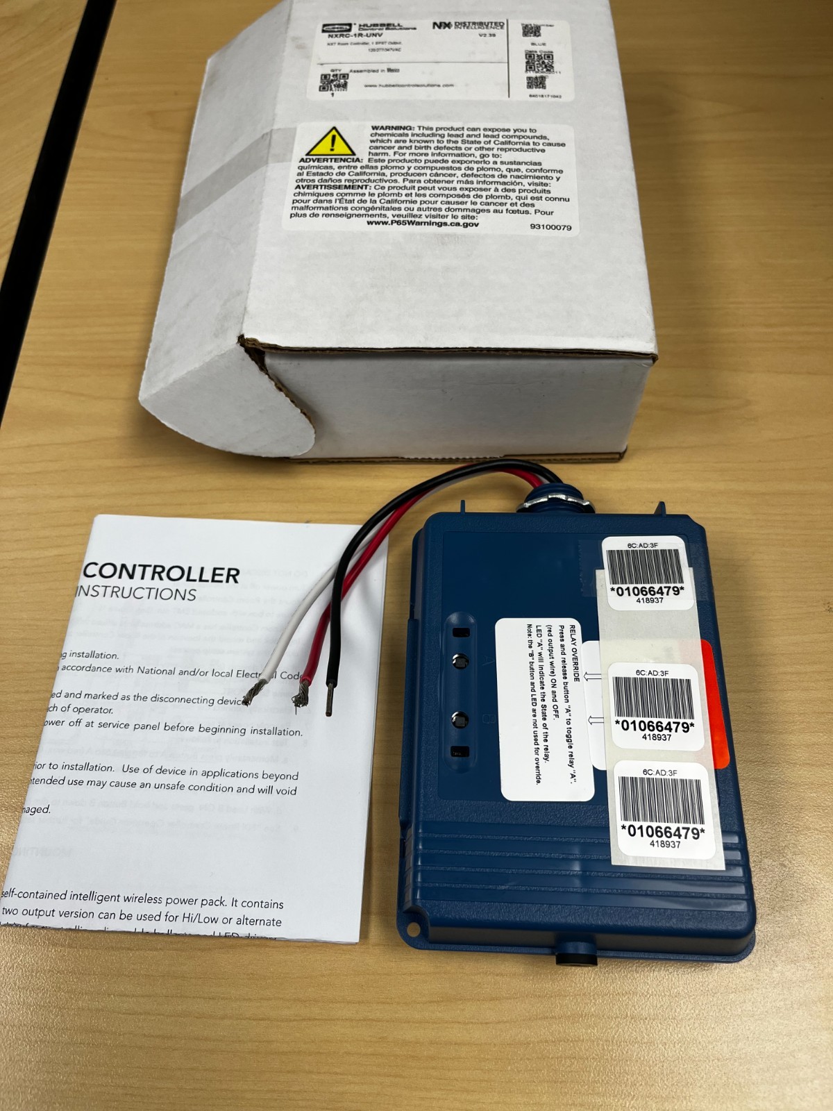 NX Lighting Controls NXRC-1RD-UNV Room Controller, New open in original box