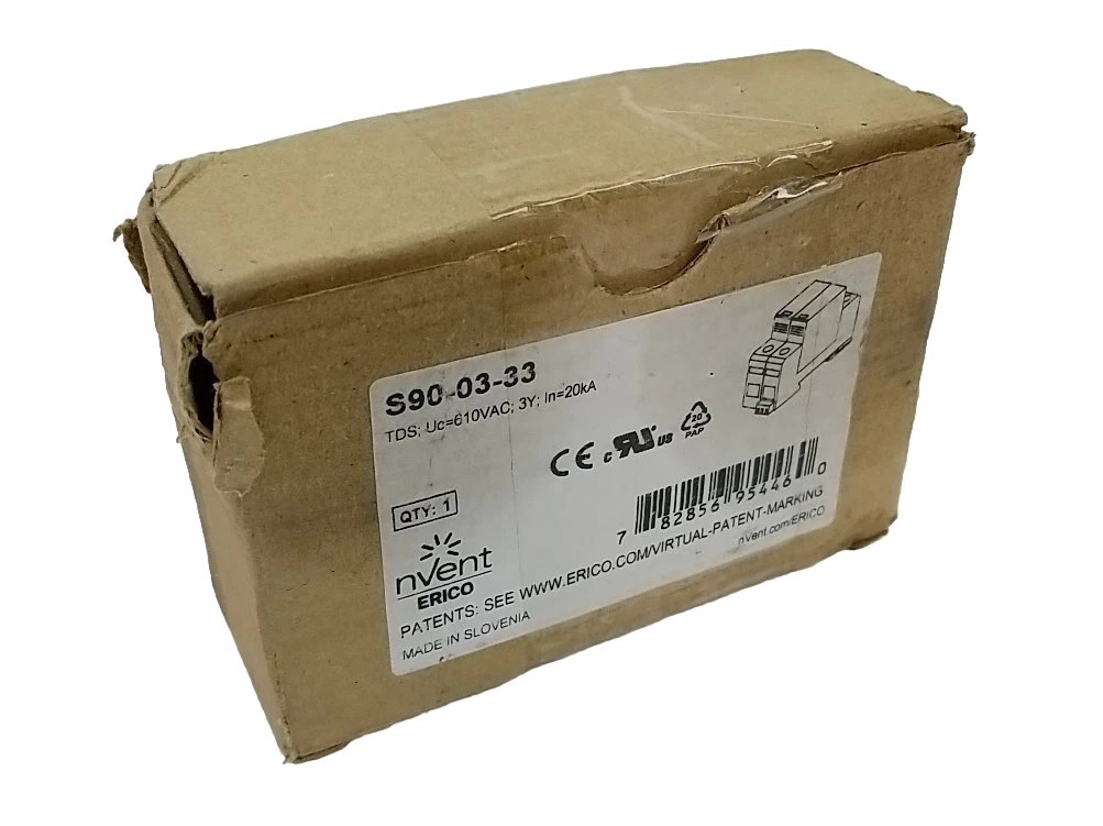 NVENT ERICO S90-03-33 Discriminating Transient Surge Diverter 20kA 610VAC NEW