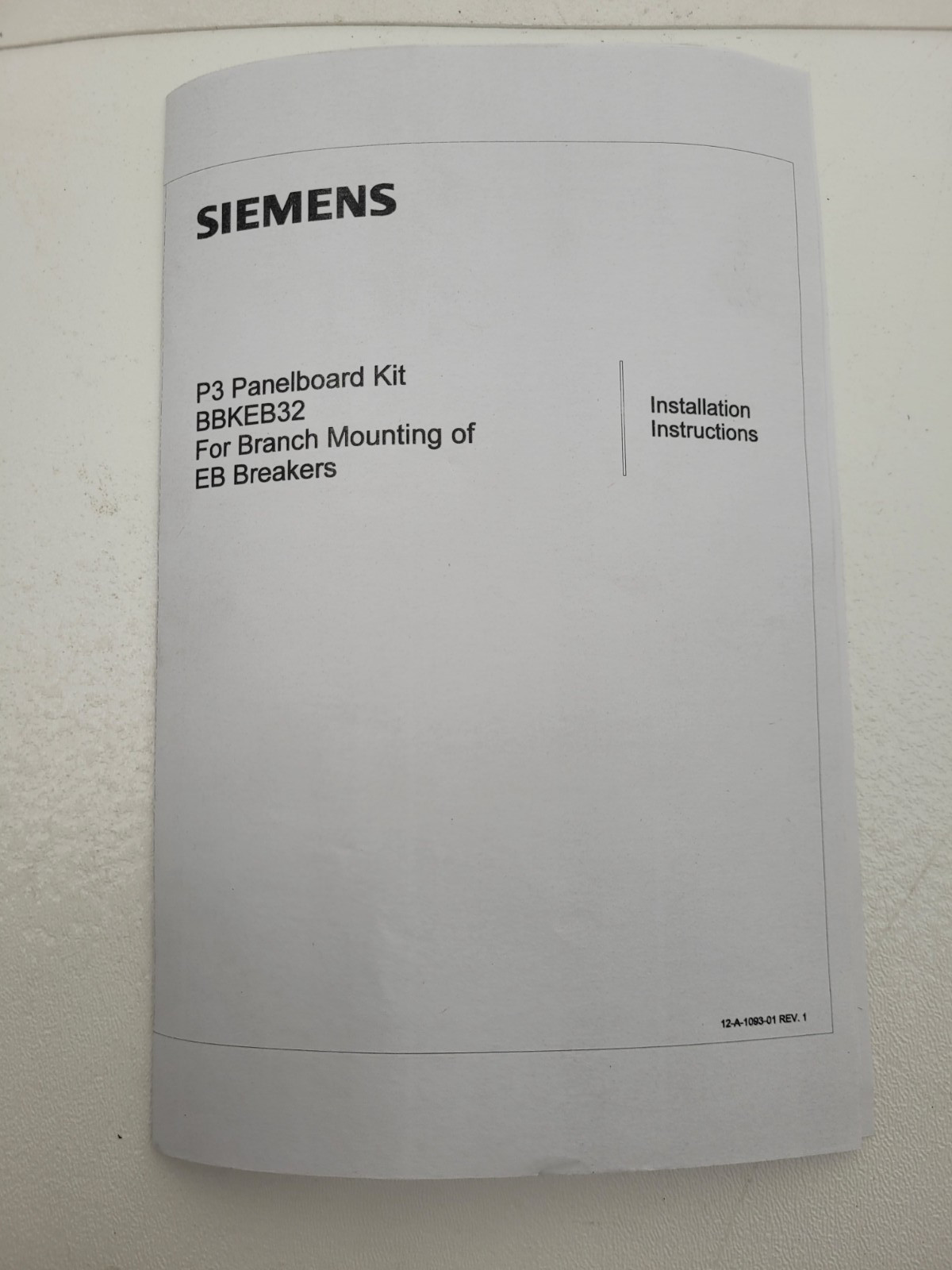 BBKEB32 Siemens P3 Branch Mount Kit For EB Frame – Next Day Option