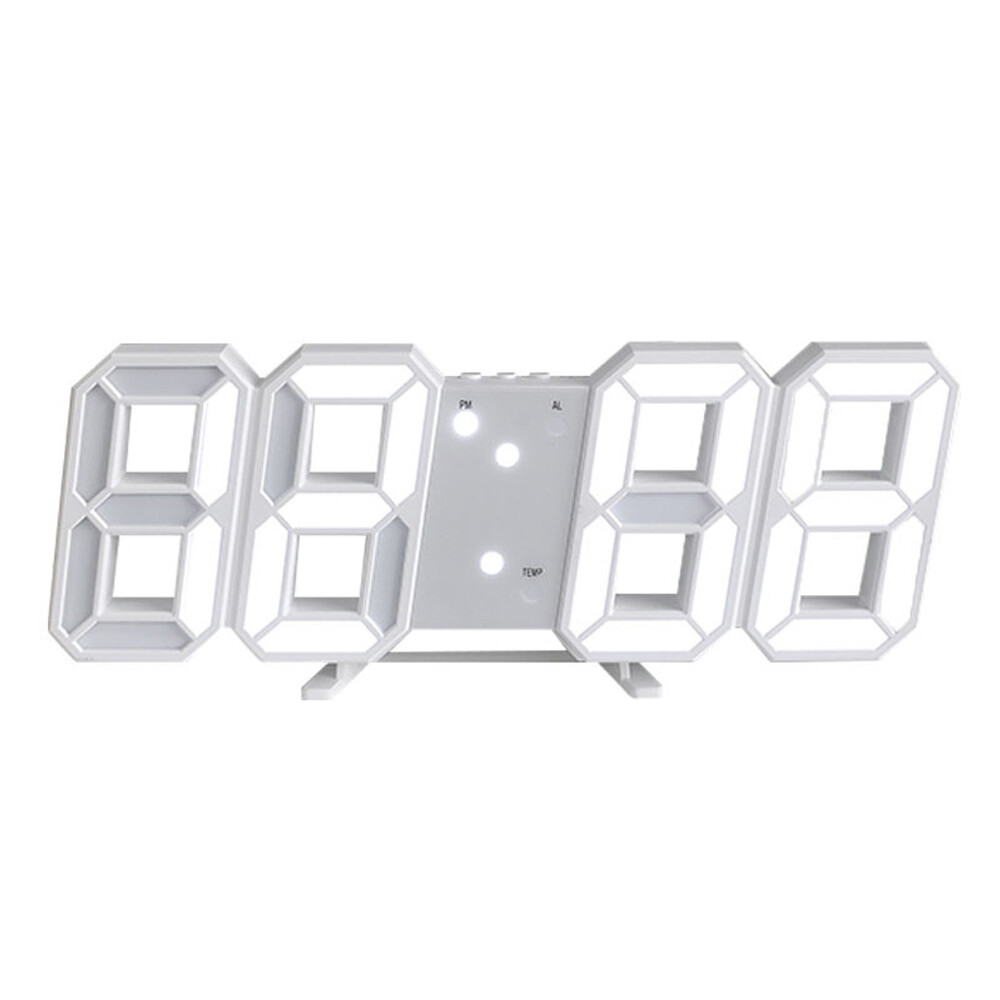 USB Fashion 3D LED Digital Clock Multifunction Electronic Clock Home Decoration