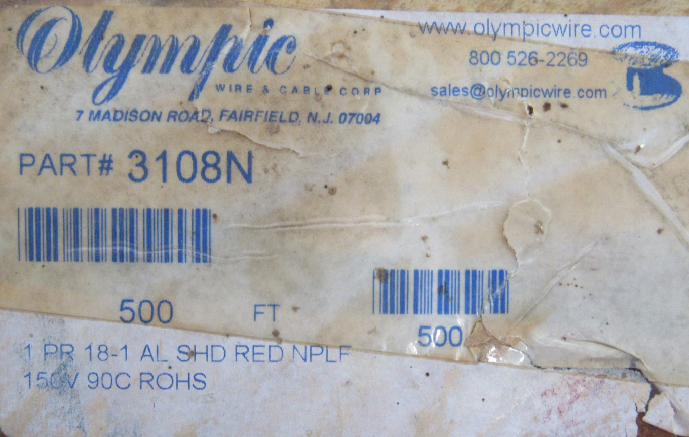 NEW OLYMPIC WIRE 3108N 500 FT
