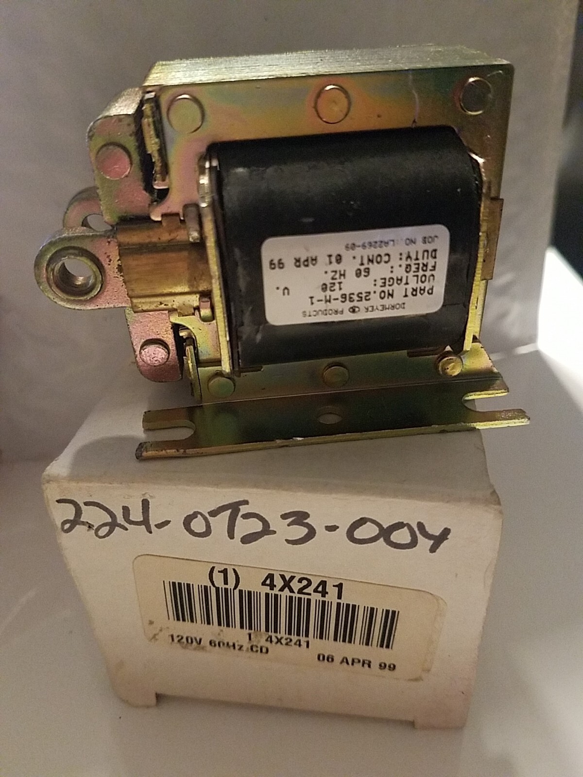 DORMEYER 2536-M-1 Solenoid,Laminated,1/8 – 1 in,Continuous