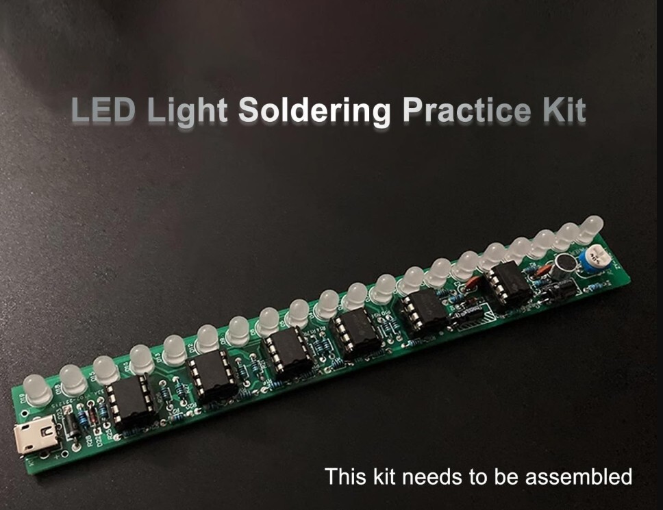 DIY Voice Control Music Audio Display Spectrum Lamp Kit USB Soldering Practice