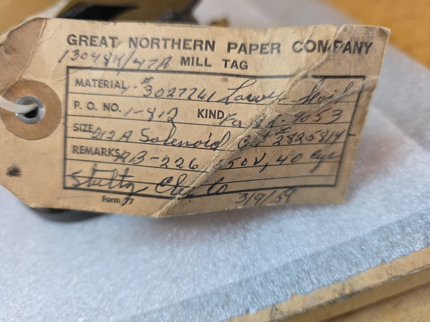 General Electric 3027761 Coil