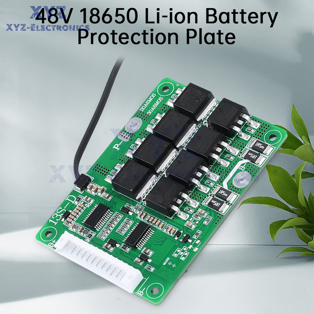 13S 48V 20A 30A Same Port Battery Protection Board for 18650 Li-ion Battery