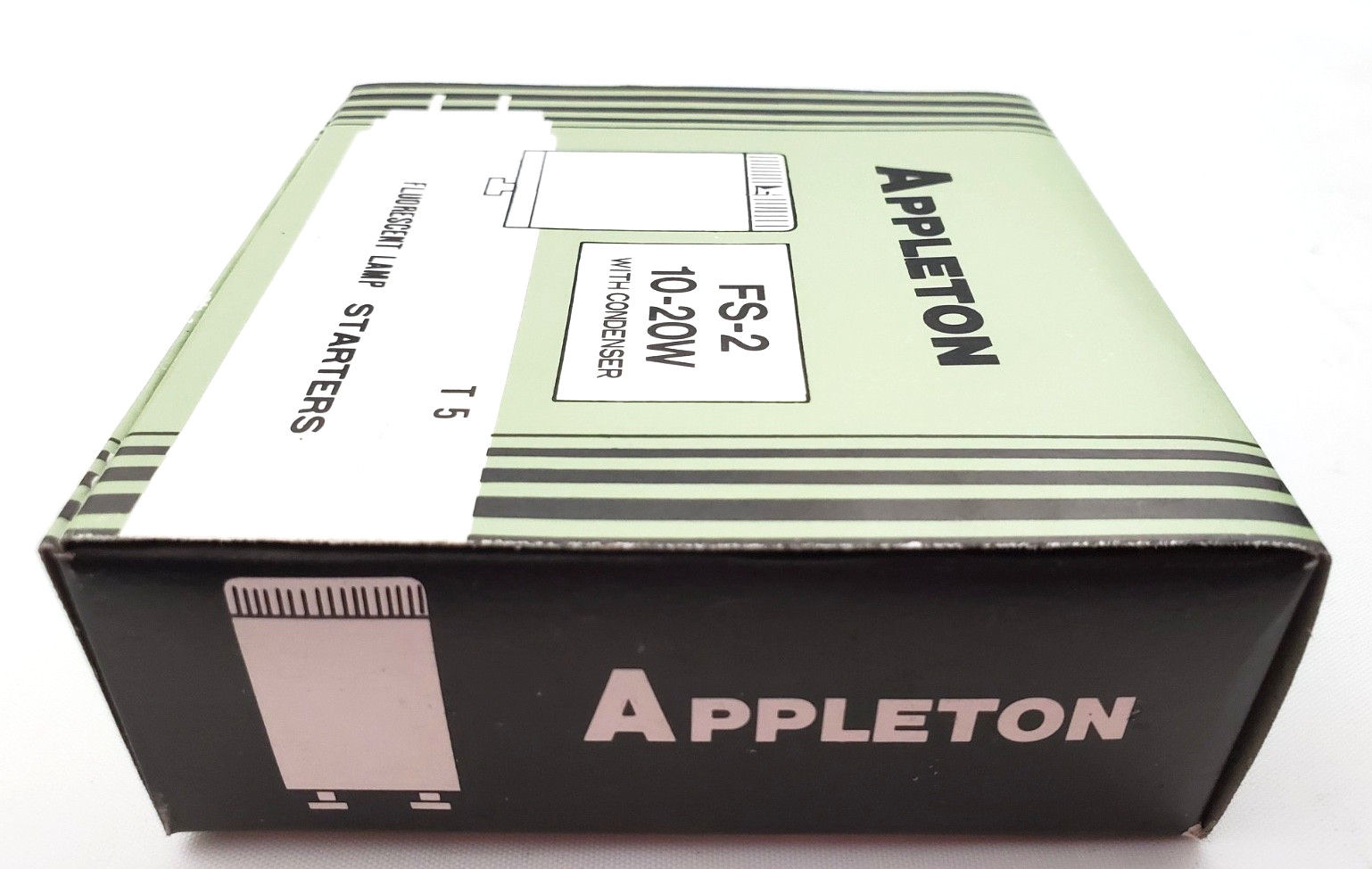 Box of 25 Appleton FS-2 Fluorescent Lamp Starters 10-20 Watt W/ Condenser FS2