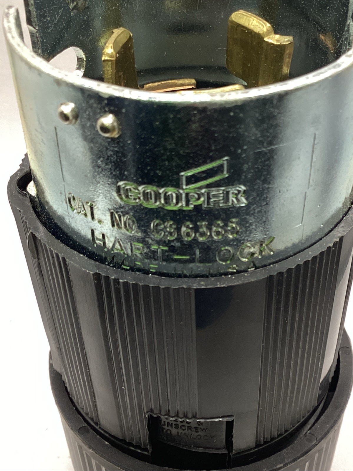 Cooper Hart-Lock CS6365 Twist Lock Plug 50A New