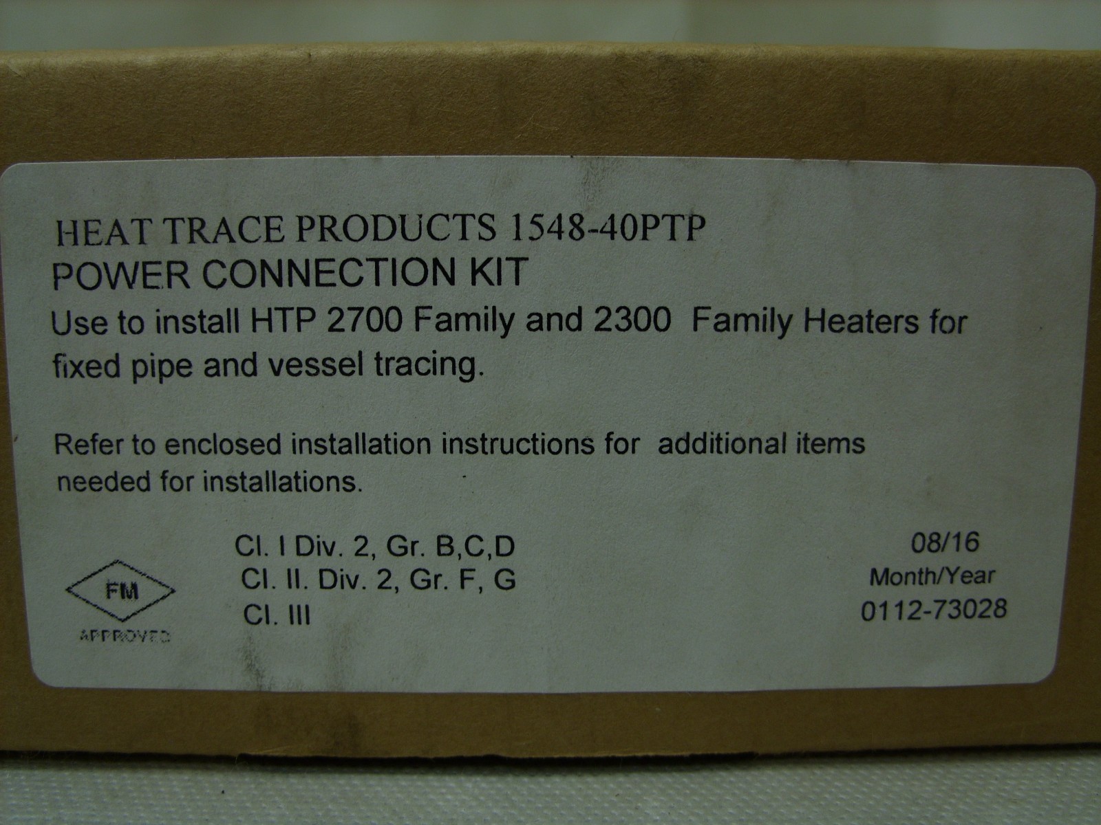Heat Trace Products – Polymetric Power Connection Kit for 2300 Series Heaters