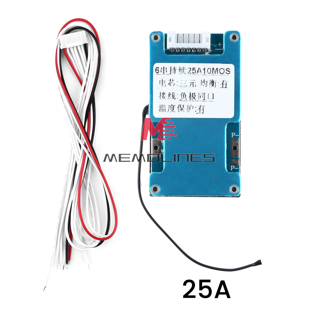 Li-ion Battery 6S Balanced Charge Board Equalizer With Temperature Protection