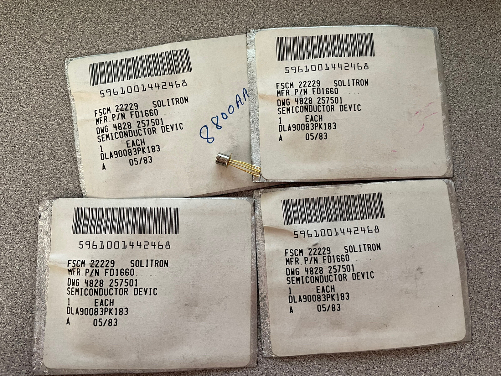 SEMICONDUCTOR DEVICES,UNITIZED NOS – NSN 5961-00-144-2468