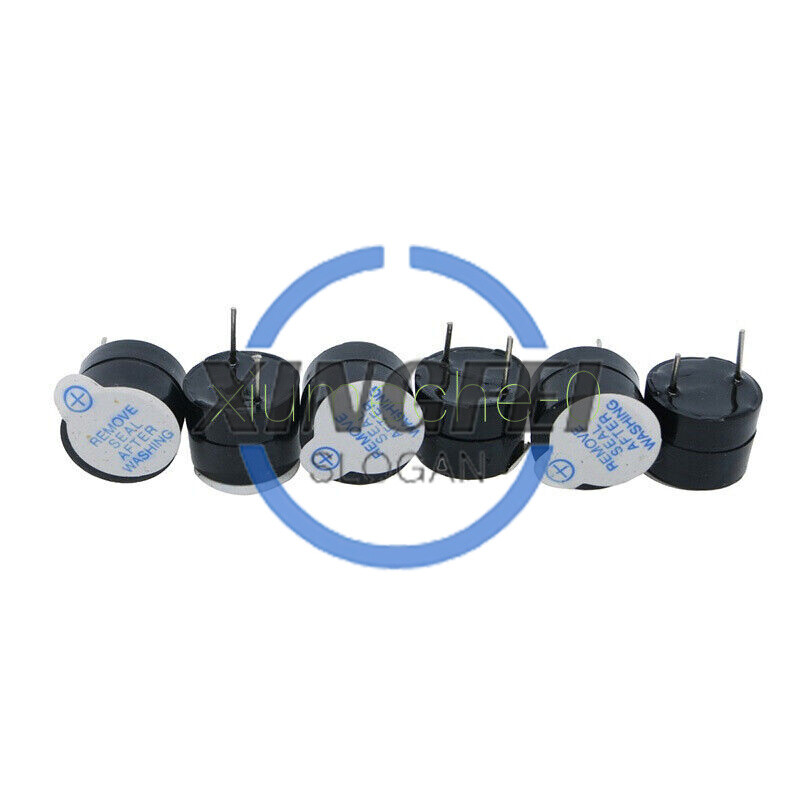 5PCS 5V Active Buzzer Magnetic Long Continous Beep Tone Alarm Ringer 12MM