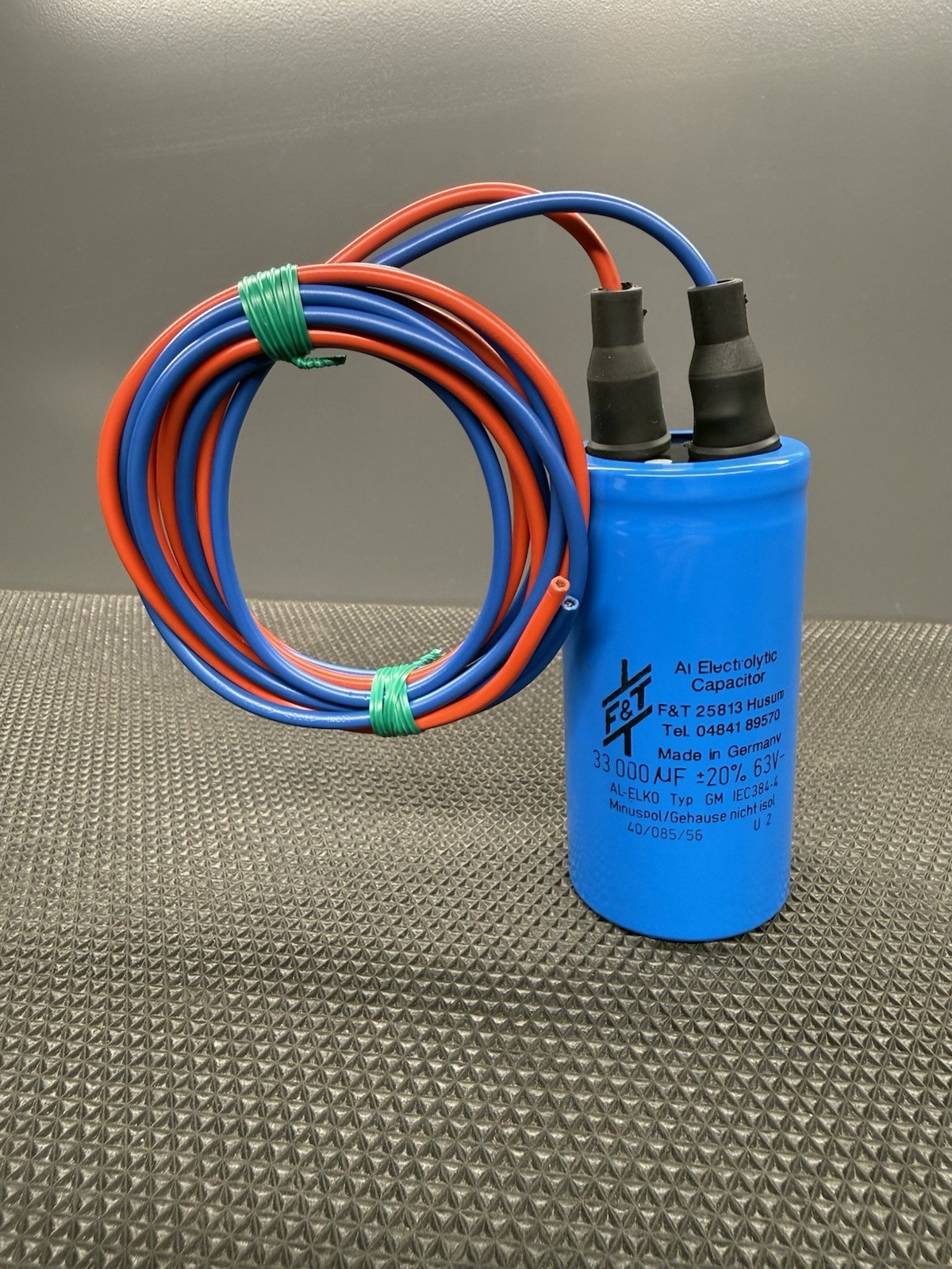F&T 33000 uF 63V Capacitor, AL-ELK0 Typ GM IEC384-4