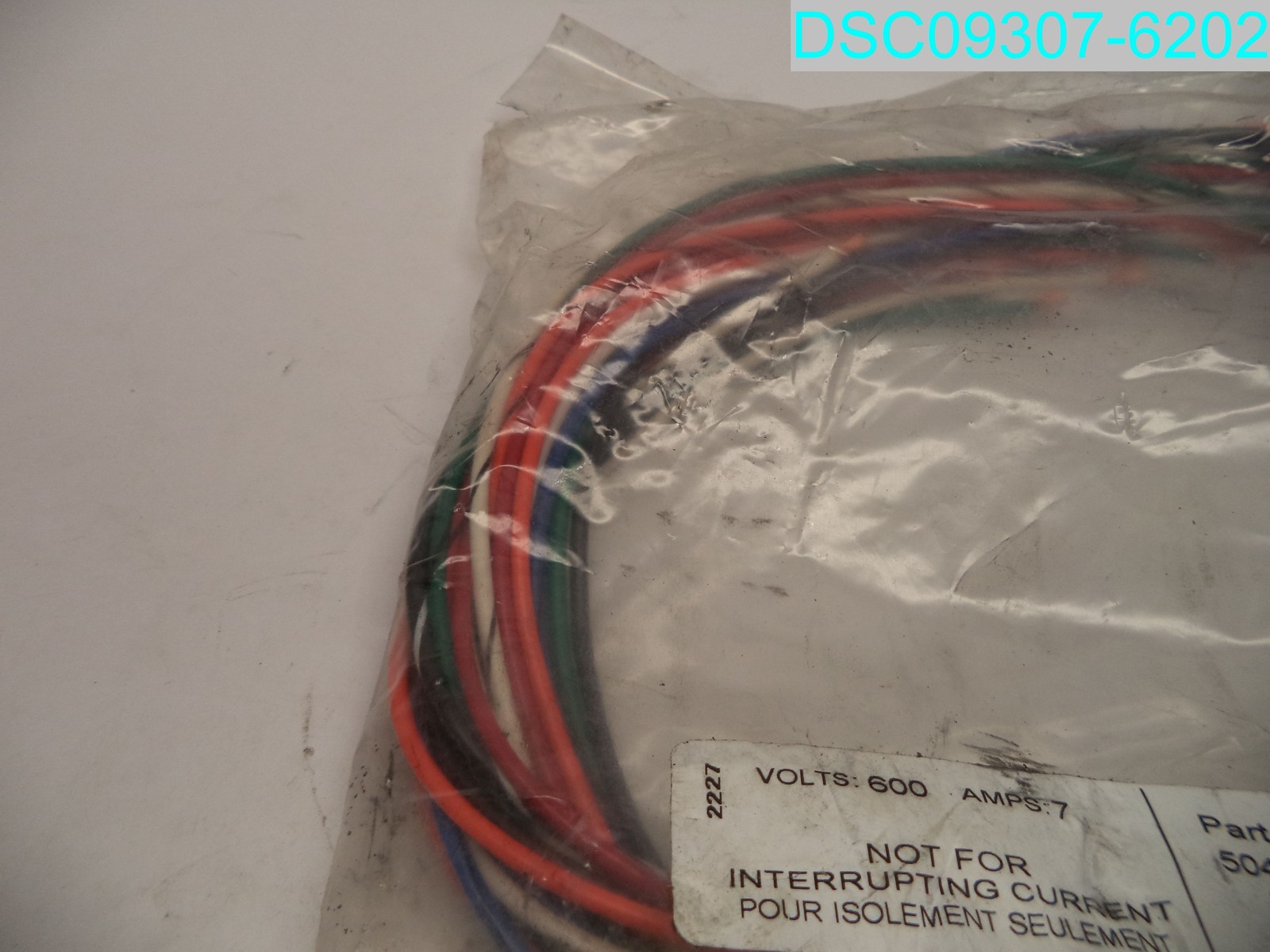 Eaton 12-Pin 600 Volts 7 Amps Electrical Cable Wiring Harness 5041493B06