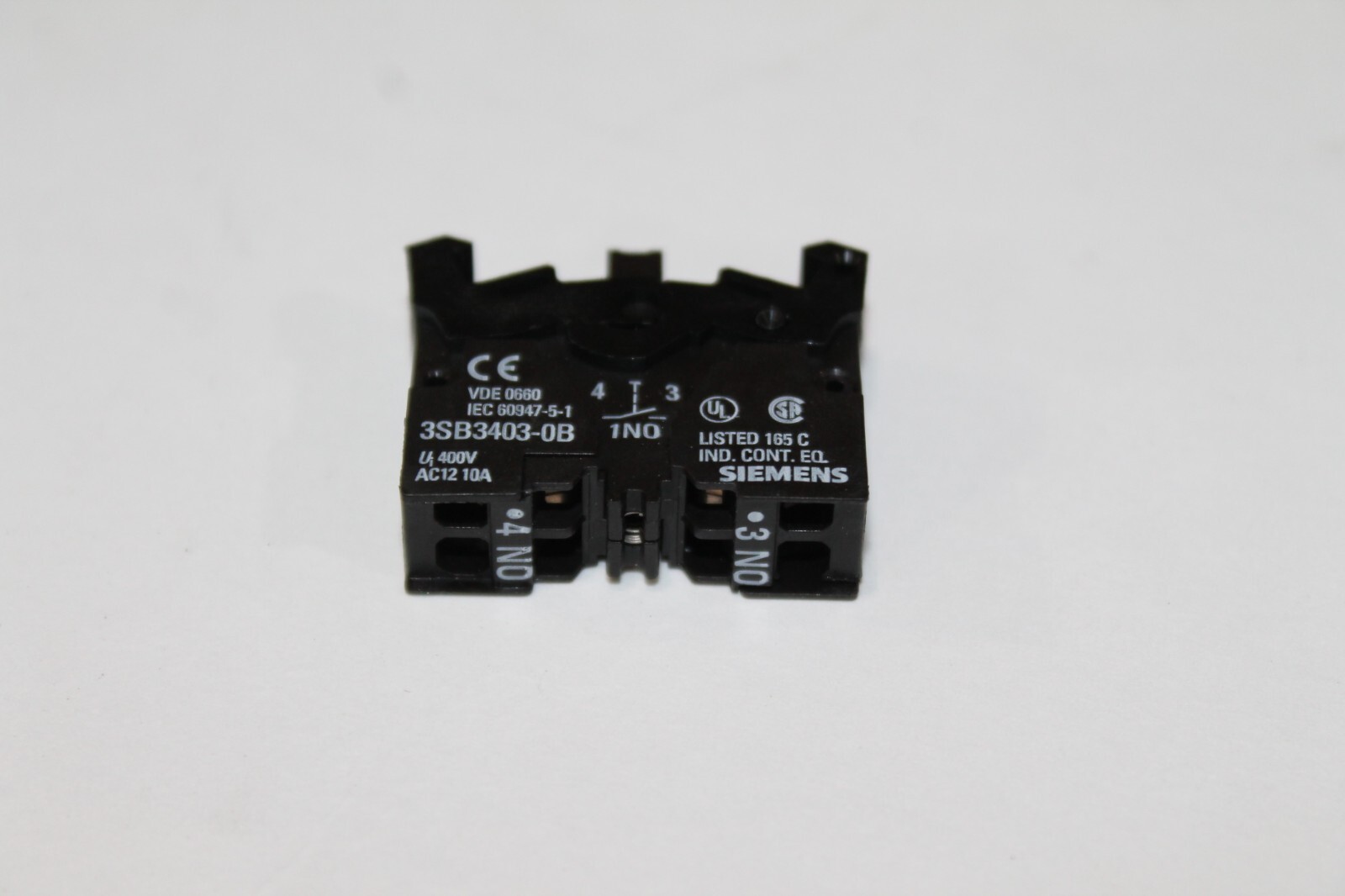 Siemens 3SB3 403-0B, Contact Block, Spring-Loaded Terminal