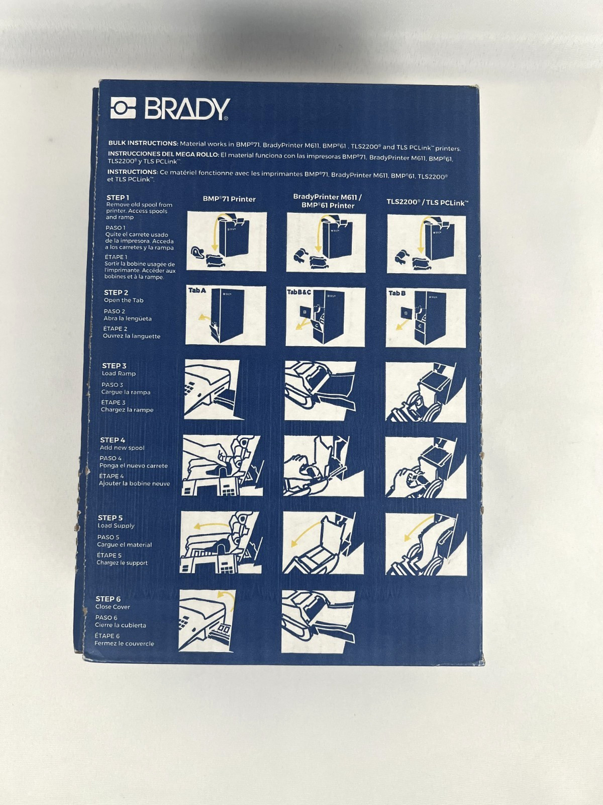 BRADY BM71-11-499 Aggressive Adhesive Nylon Labels BMP61 BMP71 M611 0.75″ x 0.5