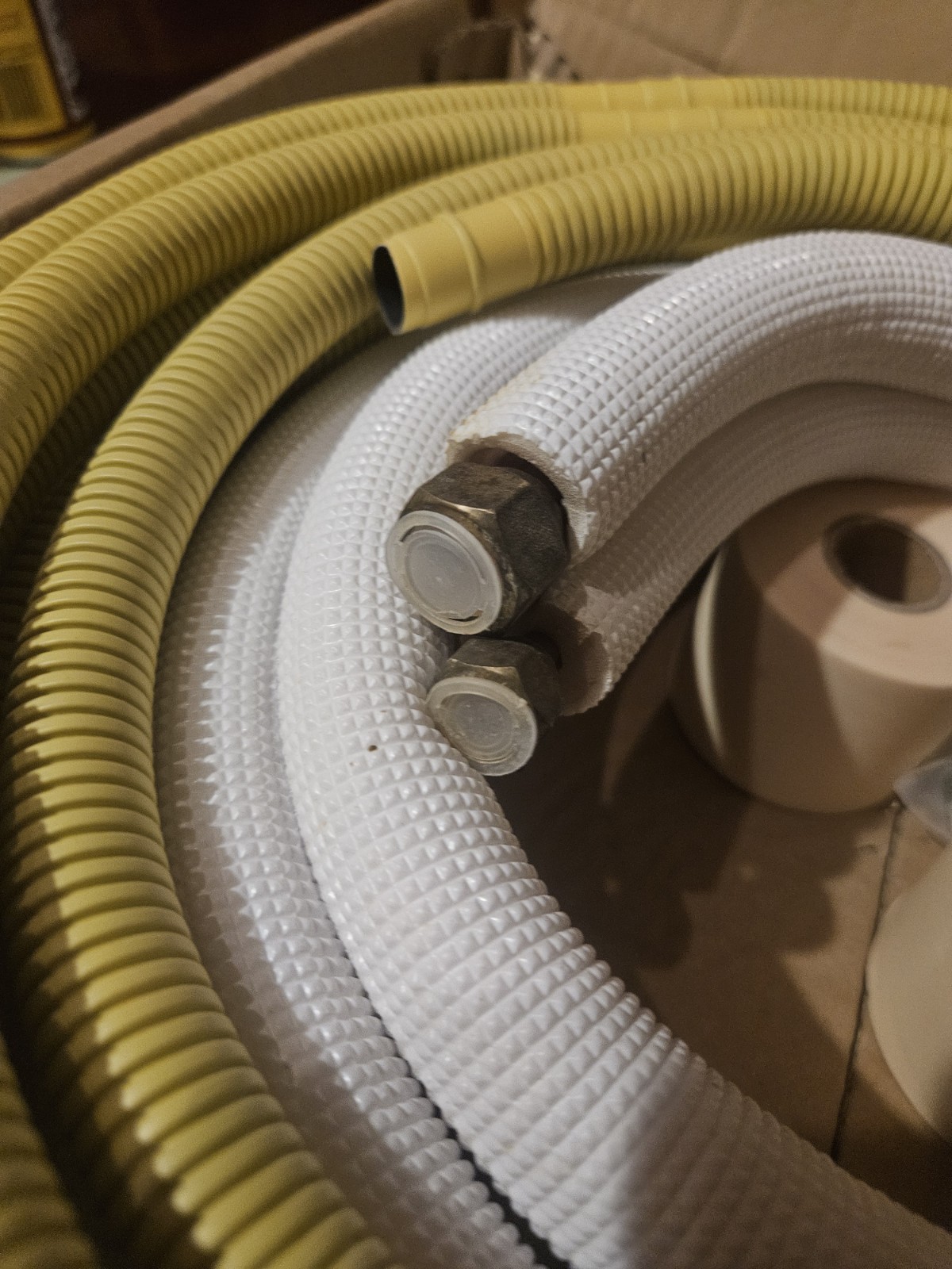 NEW 16 FT Mini Split Line Set 1/4″ & 3/8″ Insulated Copper Lines HVAC / VEVEVA