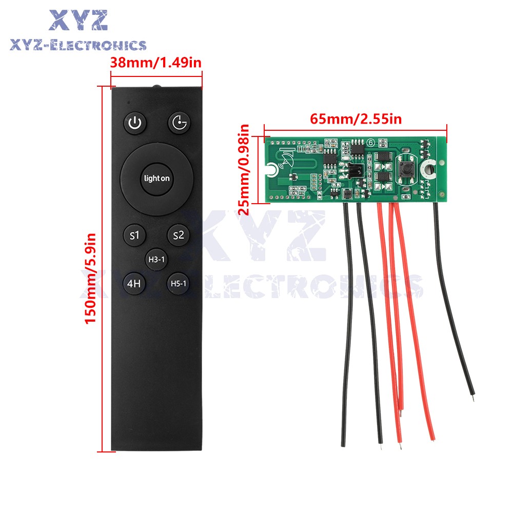 3.2V 3.7V Remote Control Solar Street Light Circuit Board Controller Drive Board