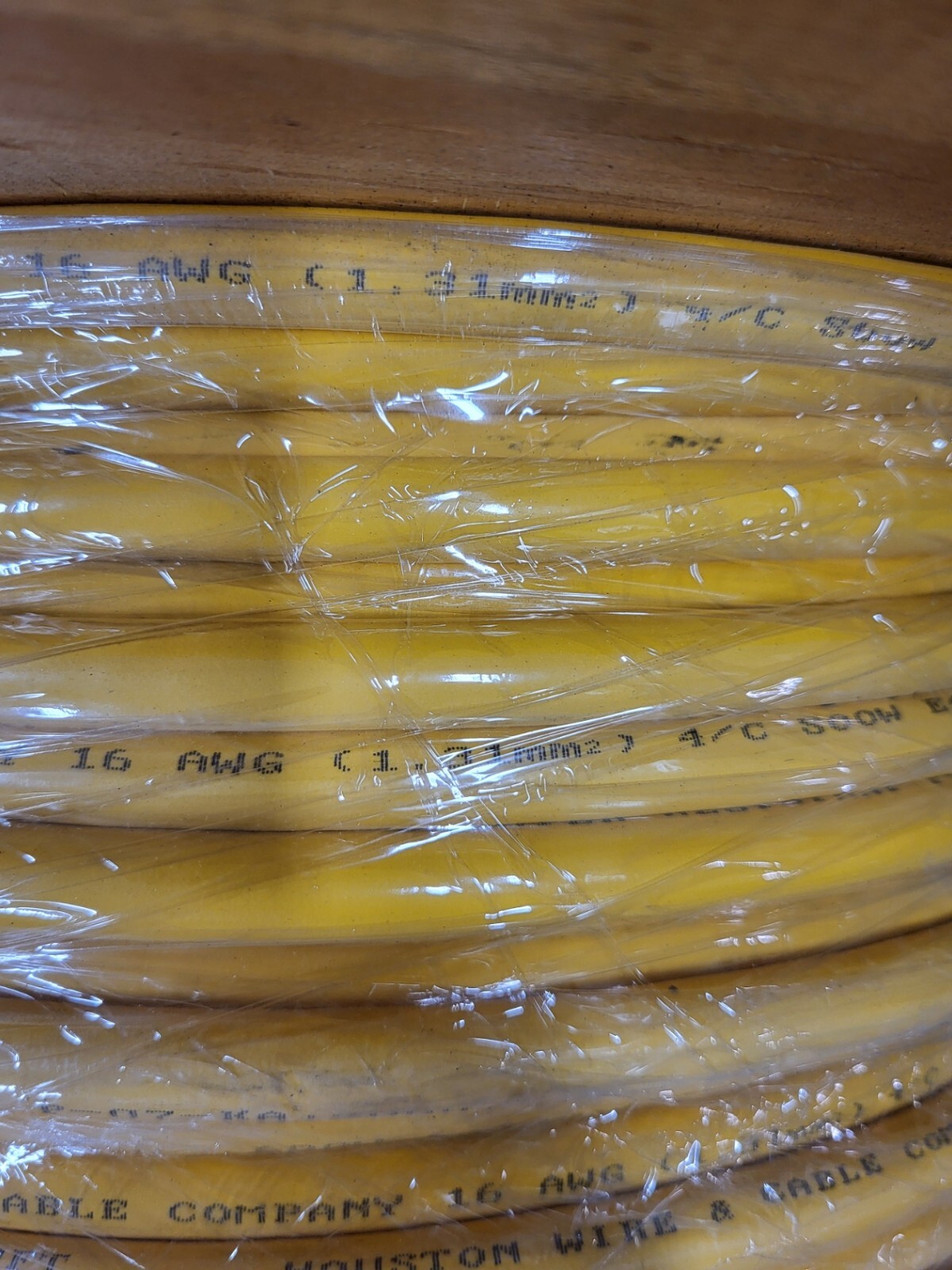 300′ SPOOL OF HOUSTON E473403, PORTABLE CORD, 16AWG, 4 CONDUCTORS, SOOW, 0772D