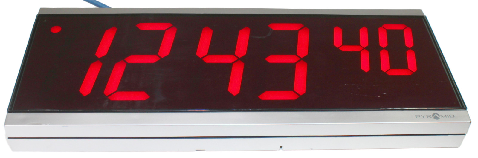 Pyramid DIG46 TimeTrax Sync PoE LED Wall Clock Red 4″ 6-Digit | SED4R6LDRS