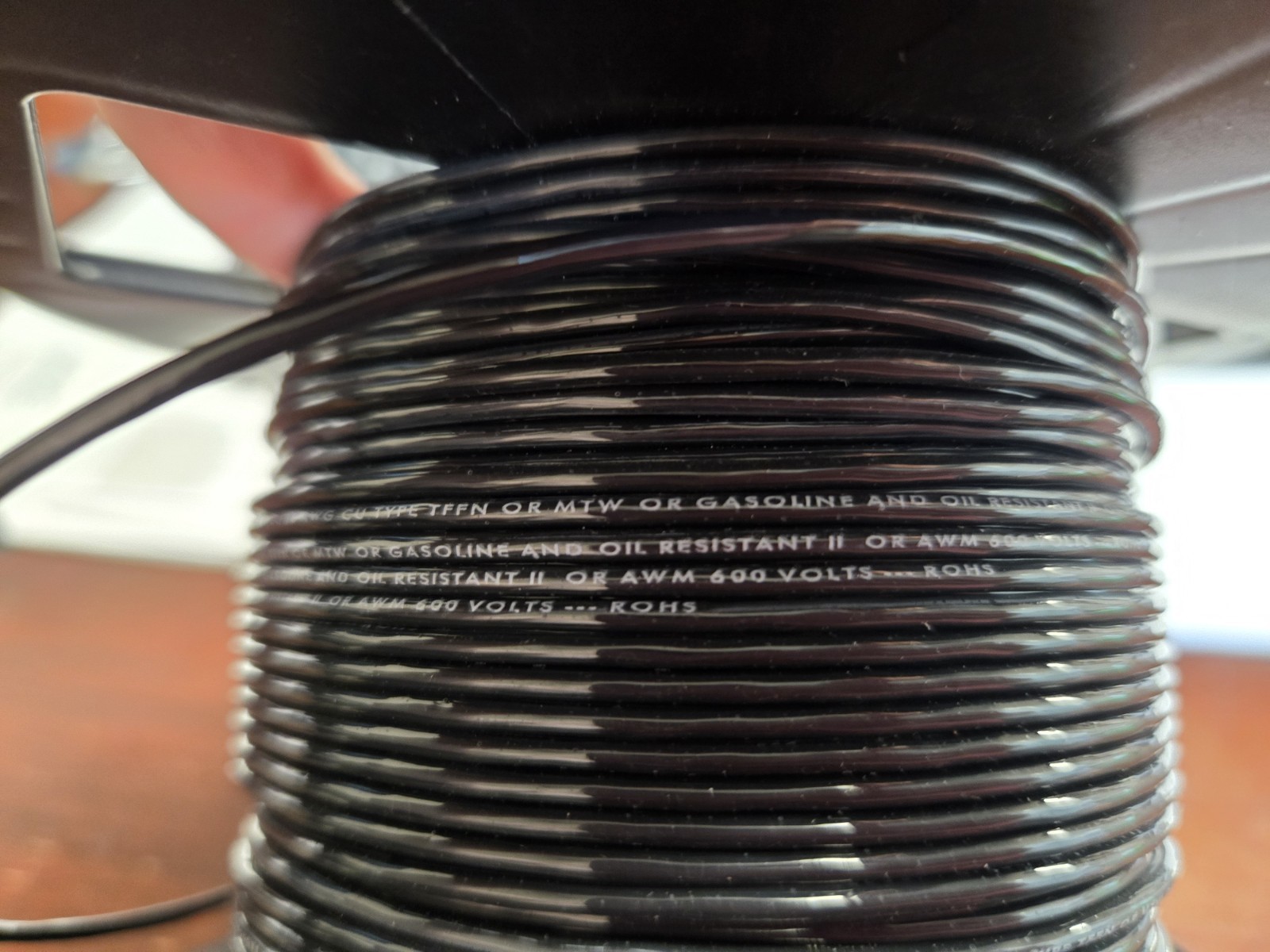Southwire 27021501 TFFN 18 Gauge Building Wire, Stranded Type, Black