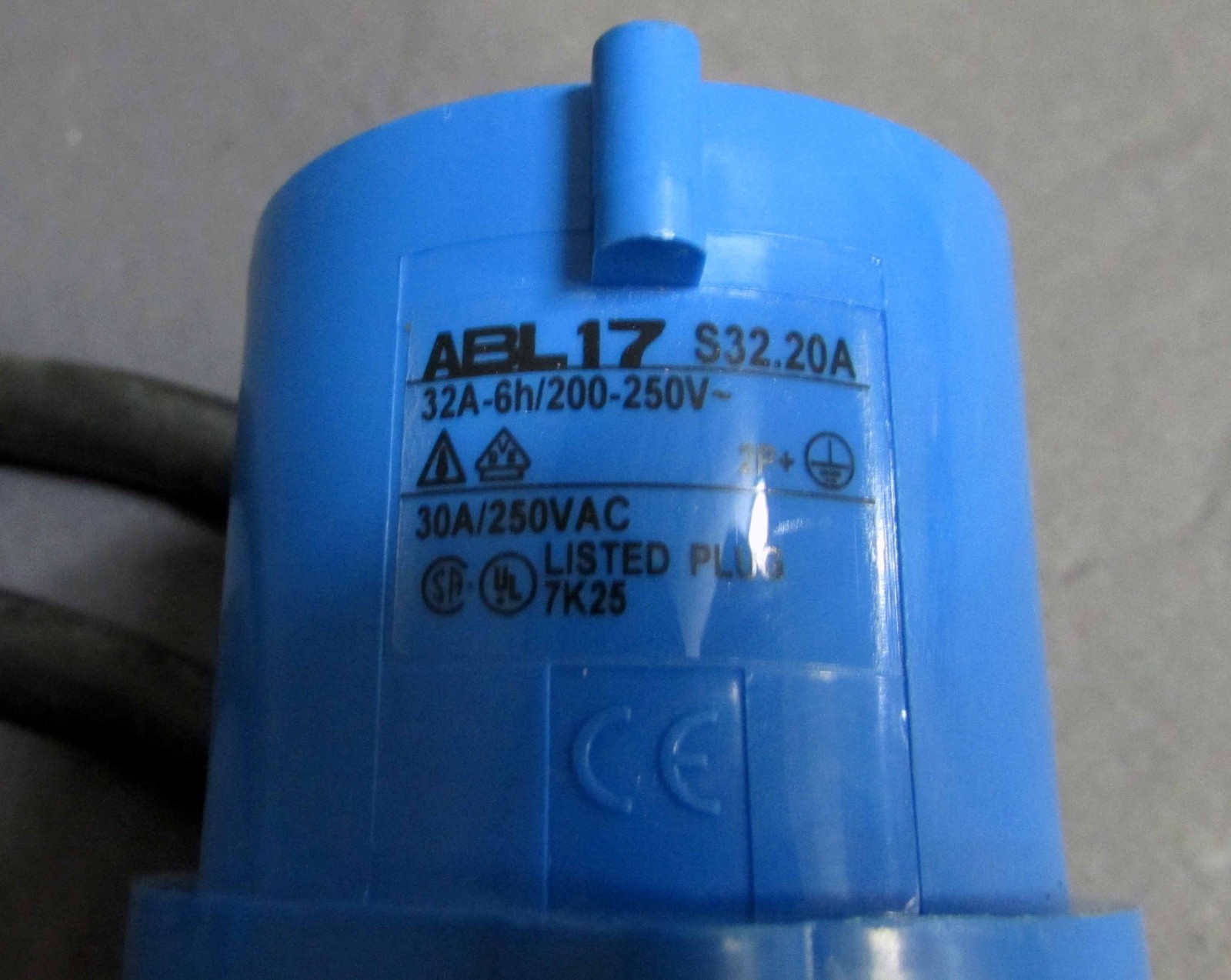 Waterproof Power Cord/Cable 12ft/30A/250V ABL17-K3220A & ANBL17-S32.20A 7k25