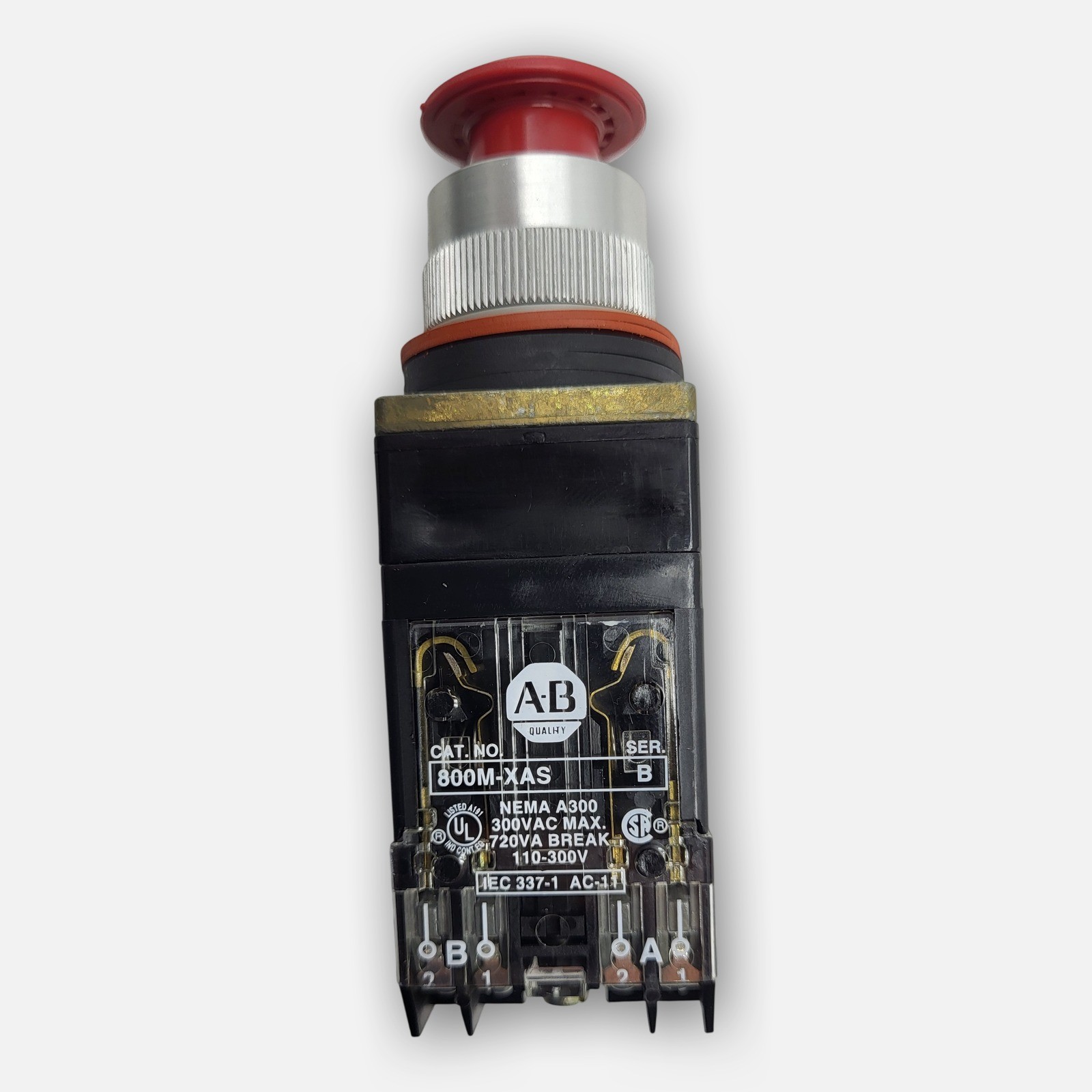 NEW ALLEN BRADLEY 800MR-FX /A RED PUSH/PULL BUTTON