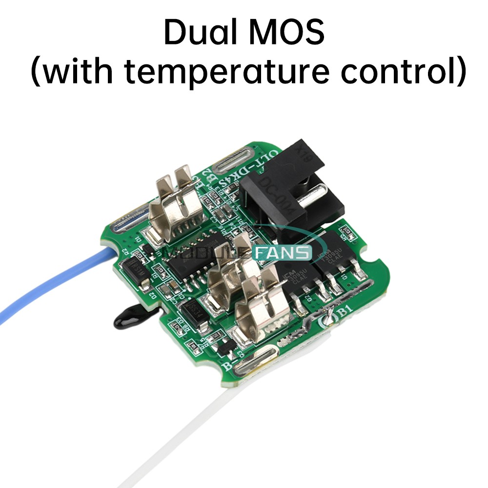 4S 16.8V 30A 18650 Li-ion Battery Protection Board BMS Dual MOS for Power Tools